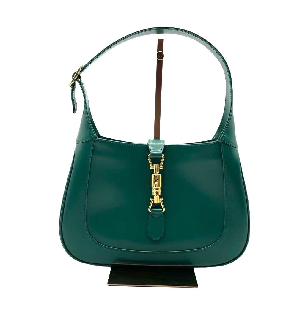 Gucci Jackie Bag With Adjustable Strap Leather Green Travel Bag