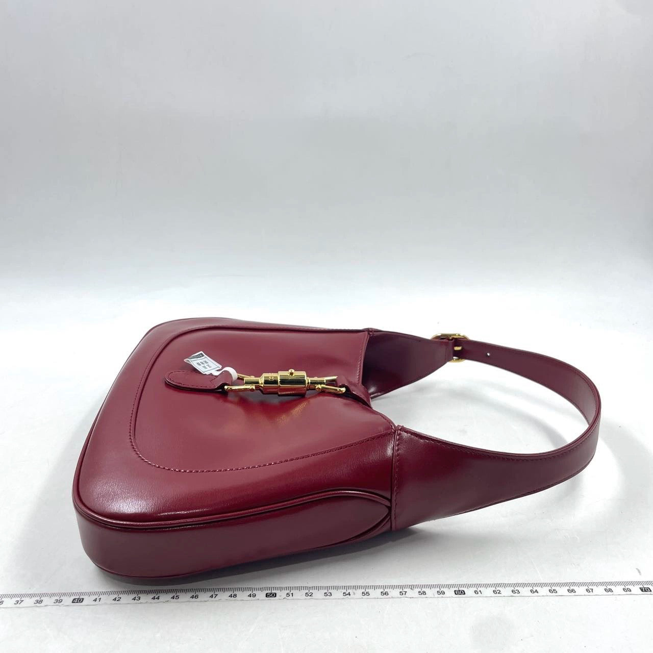 Gucci Jackie Burgundy Adjustable Strap Leather Small Handbag