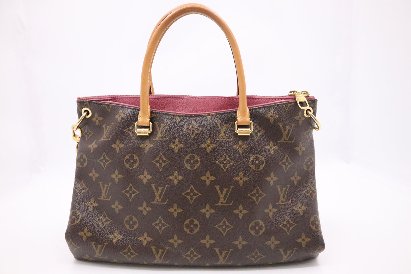 Louis Vuitton Pallas & Monogram Canvas Leather Pink Handbag