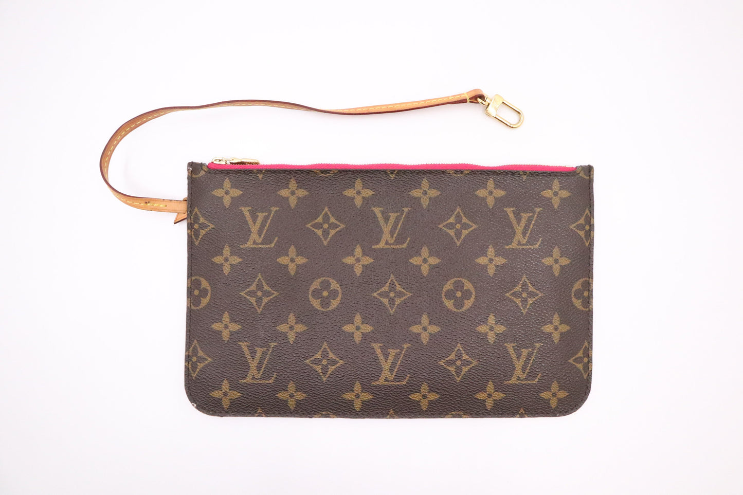 Louis Vuitton Neverfull Monogram Canvas Tote Bag Pivoine Interior