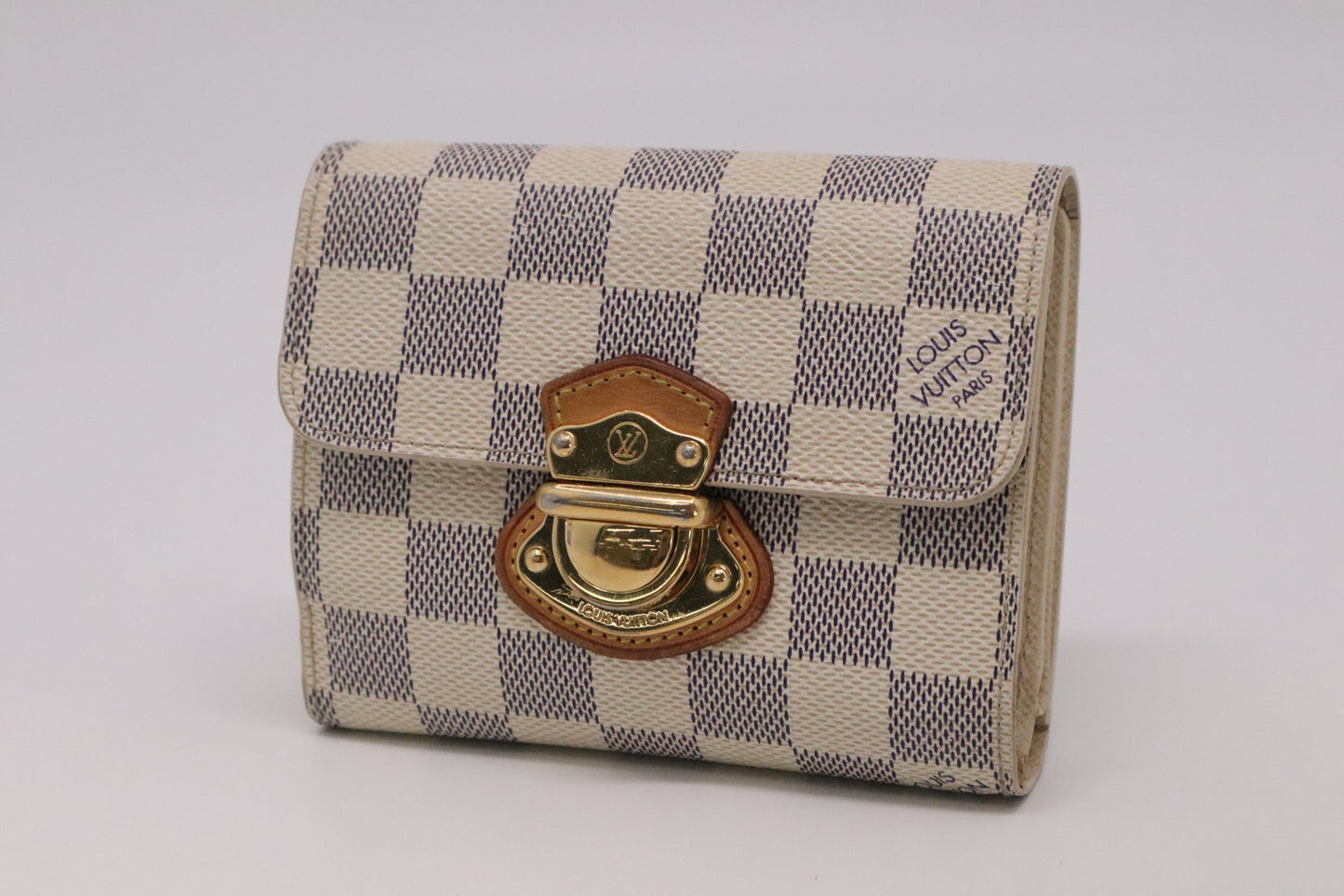 Louis Vuitton Portefeuille Koala Azur Canvas Damier Handbag