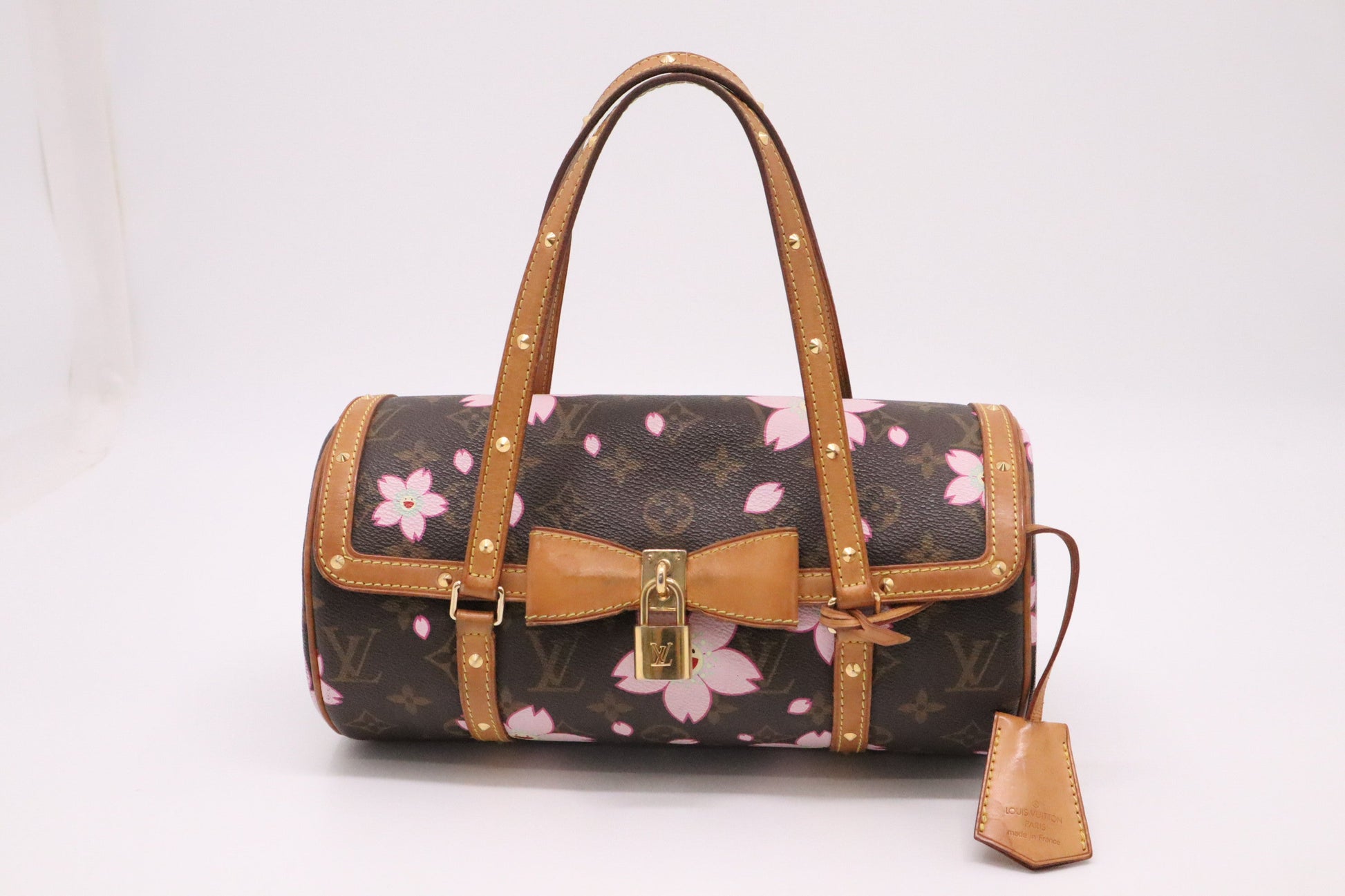 Louis Vuitton x Takashi Murakami Papillon Cherry Monogram Canvas Handbag