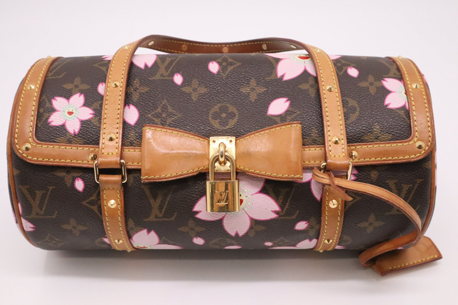 Louis Vuitton x Takashi Murakami Papillon Cherry Monogram Canvas Handbag