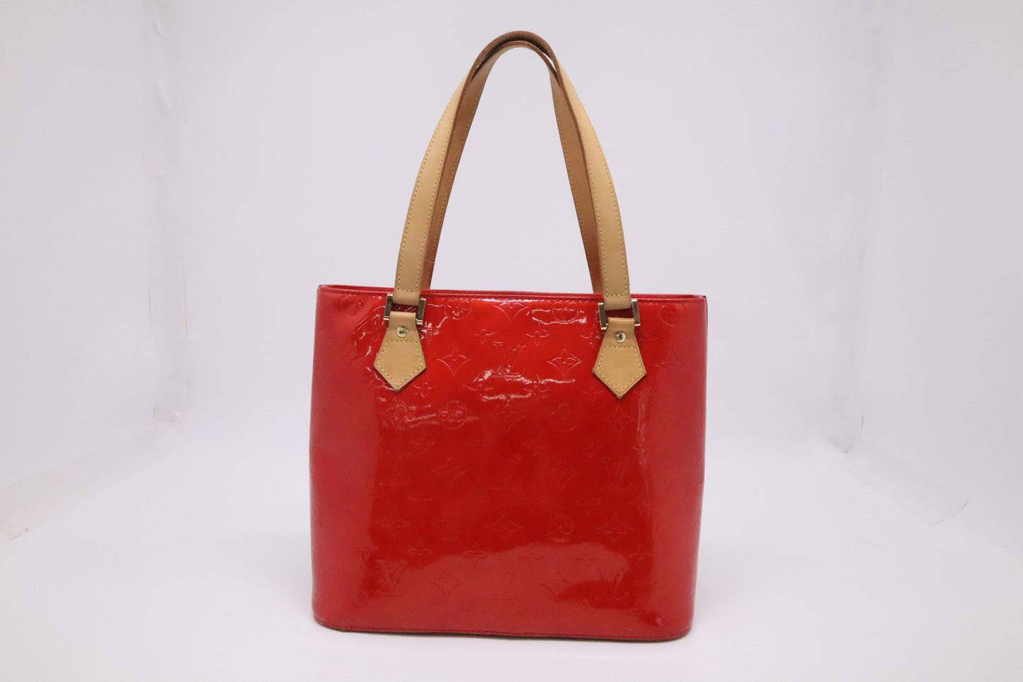 Louis Vuitton Huston Rouge Grenadine Vernis Leather Shoulder Bag
