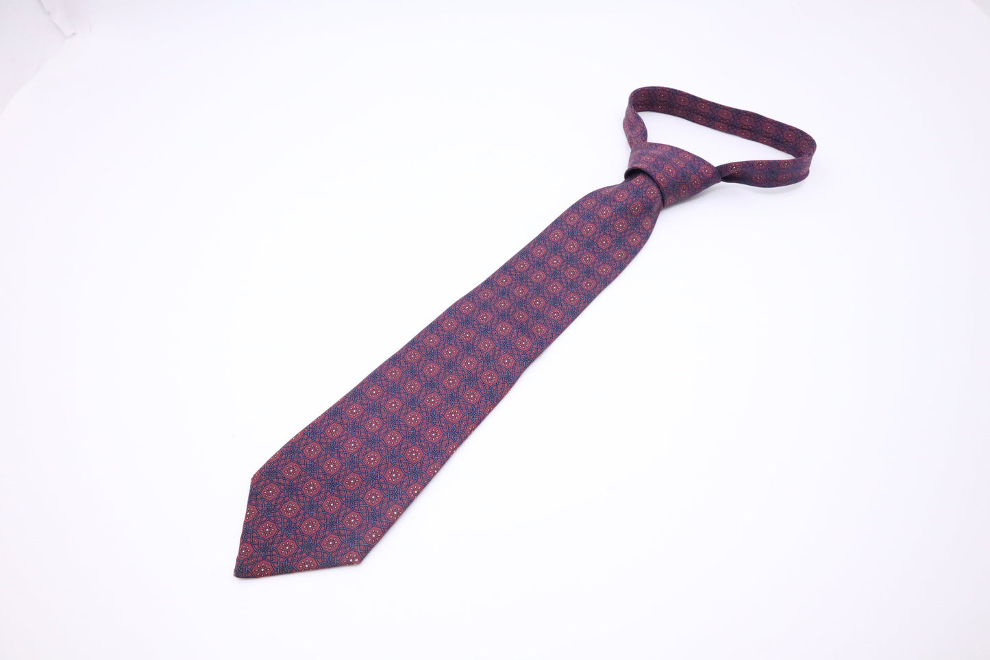Hermes Tie In Purple Silk Handbag Travel Bag