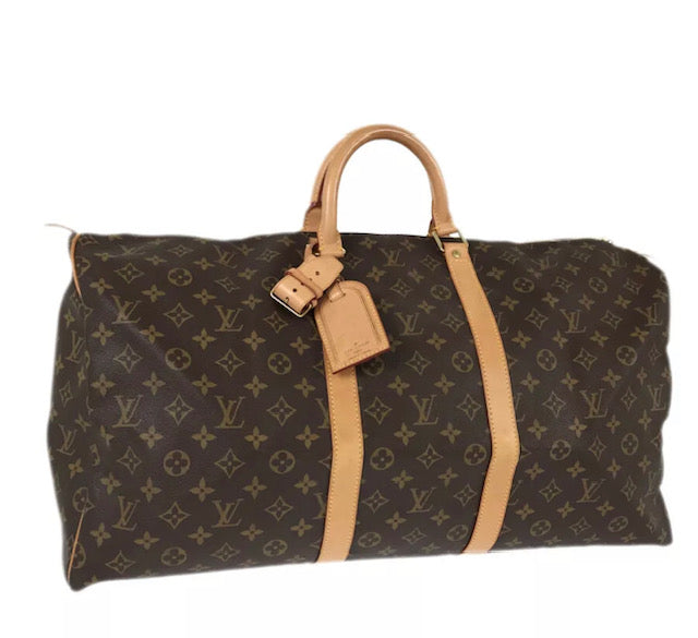 Louis Vuitton KEEPALL 55 Monogram Travel Bag 55 Bag