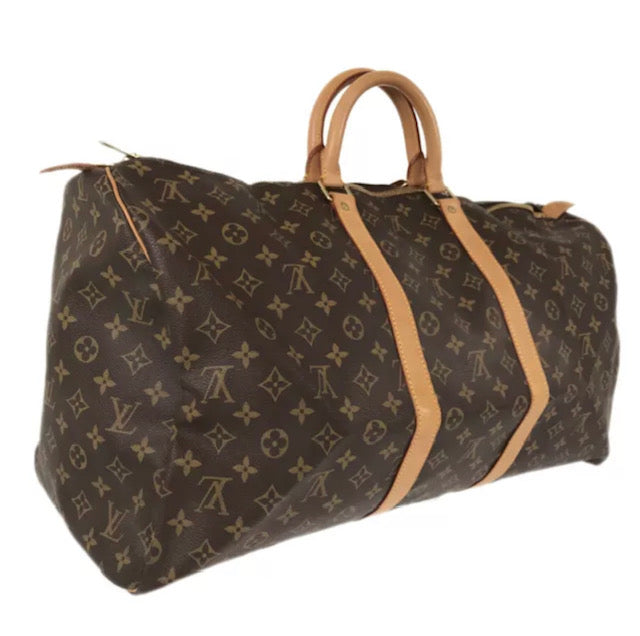Louis Vuitton KEEPALL 55 Monogram Travel Bag 55 Bag