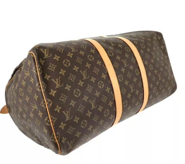 Louis Vuitton KEEPALL 55 Monogram Travel Bag 55 Bag