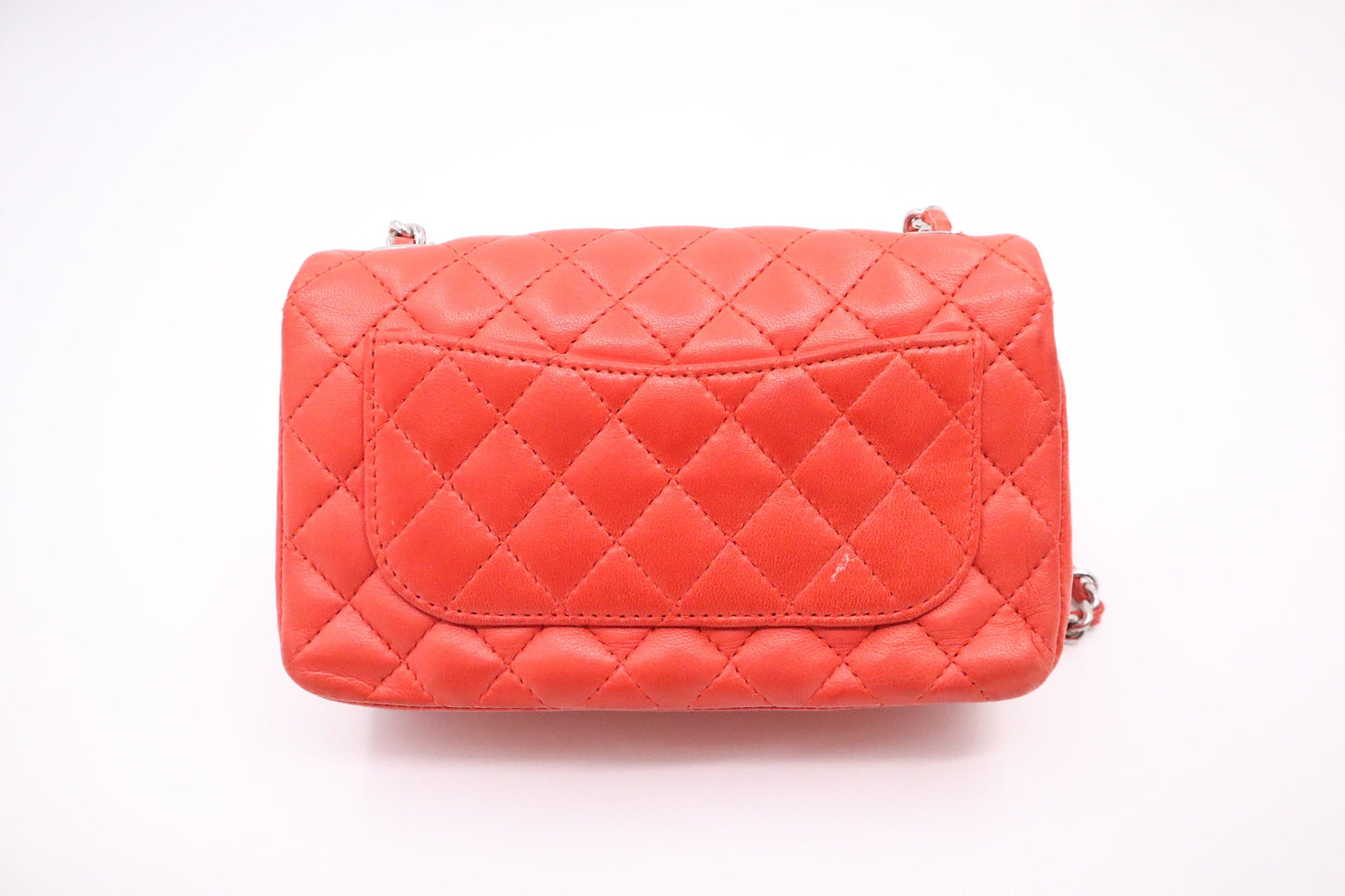 Chanel Ladybug Flap Coral Leather Mini Bag