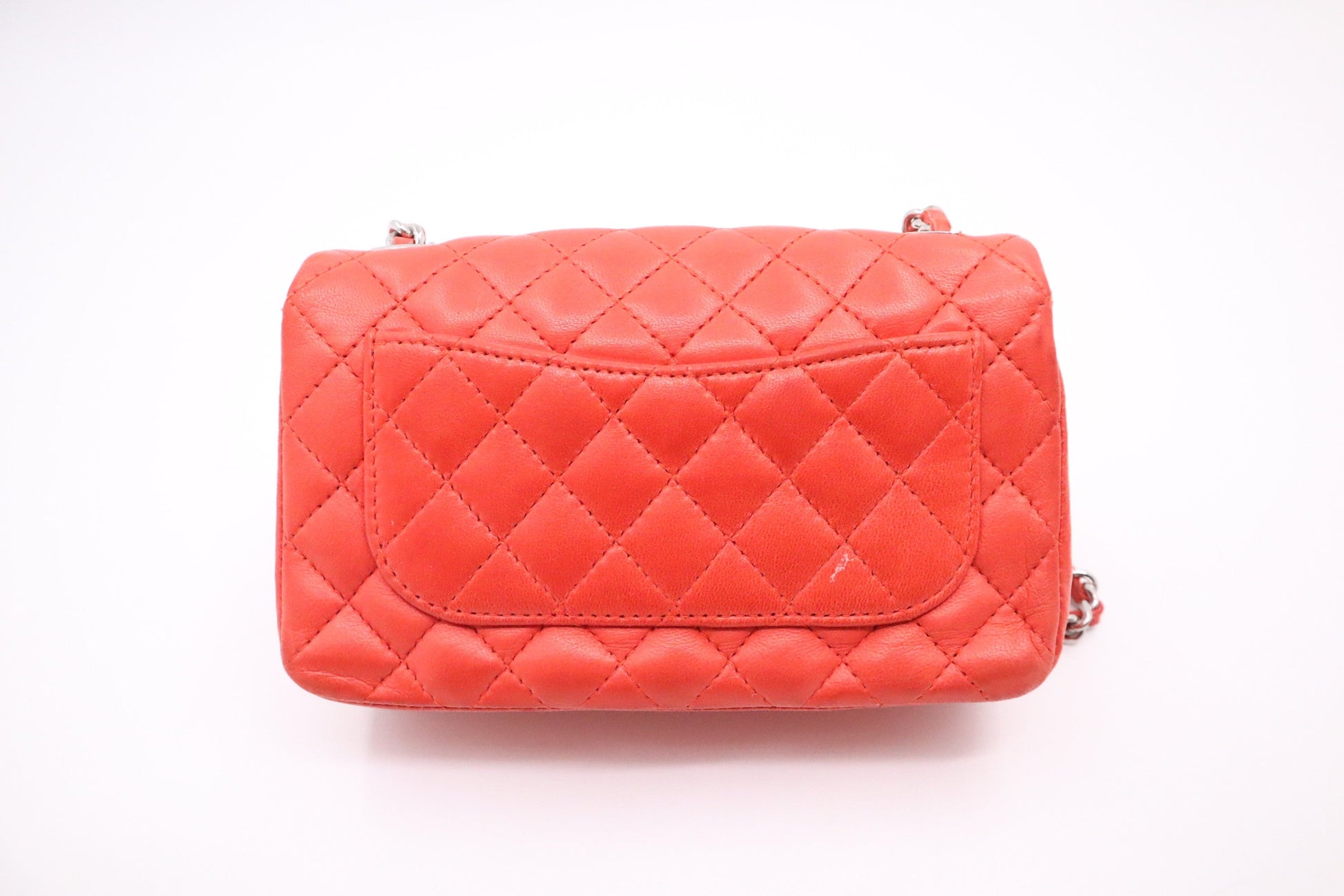 Chanel Ladybug Flap Coral Leather Mini Bag