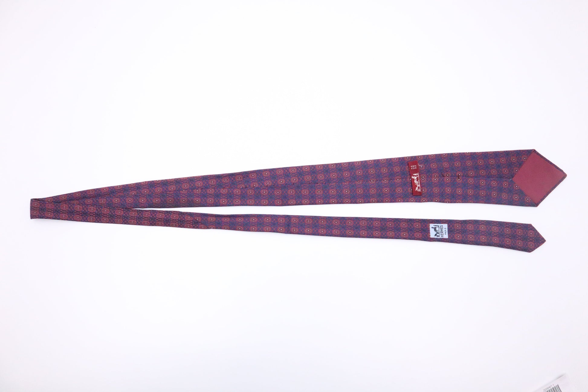 Hermes Tie In Purple Silk Handbag Travel Bag