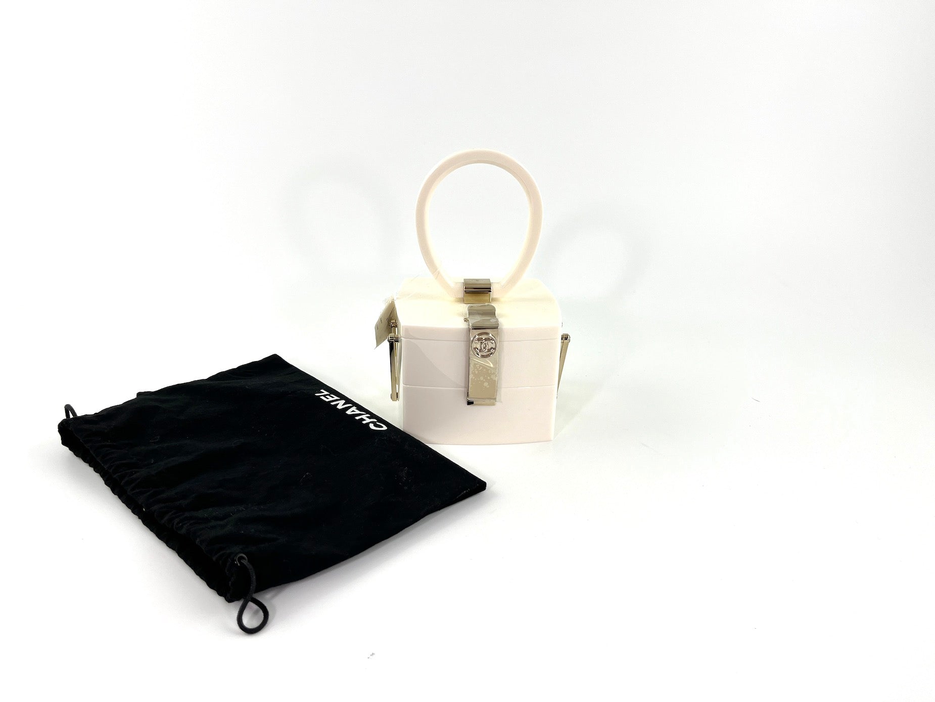 Chanel New Minaudière Limited Edition Lucite Vanity Case With Bag