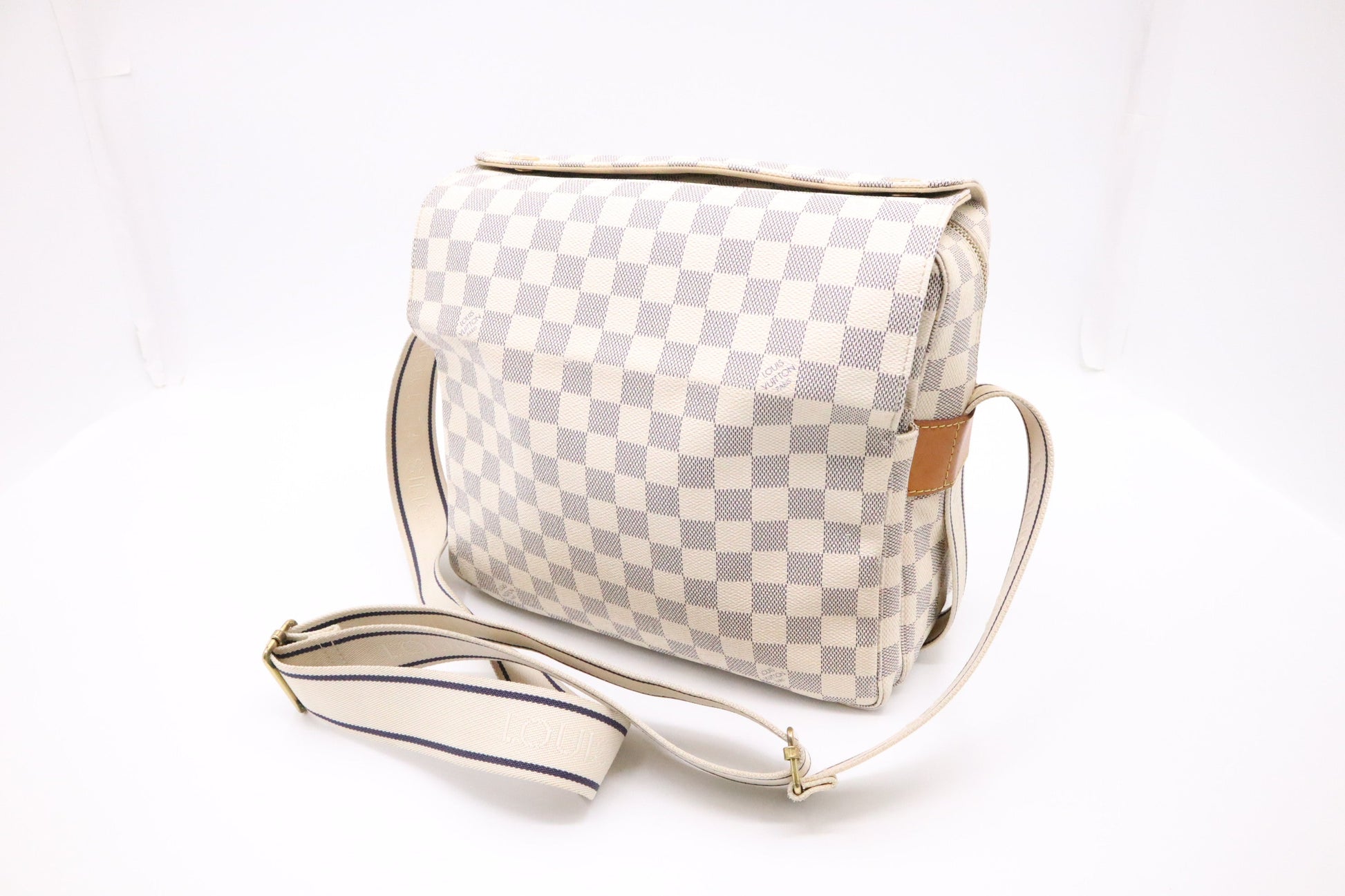 Louis Vuitton Naviglio Azur Damier Canvas Shoulder Bag