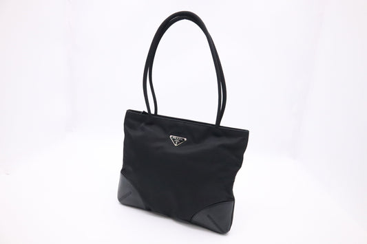 Prada Shoulder Bag In Canvas Nylon