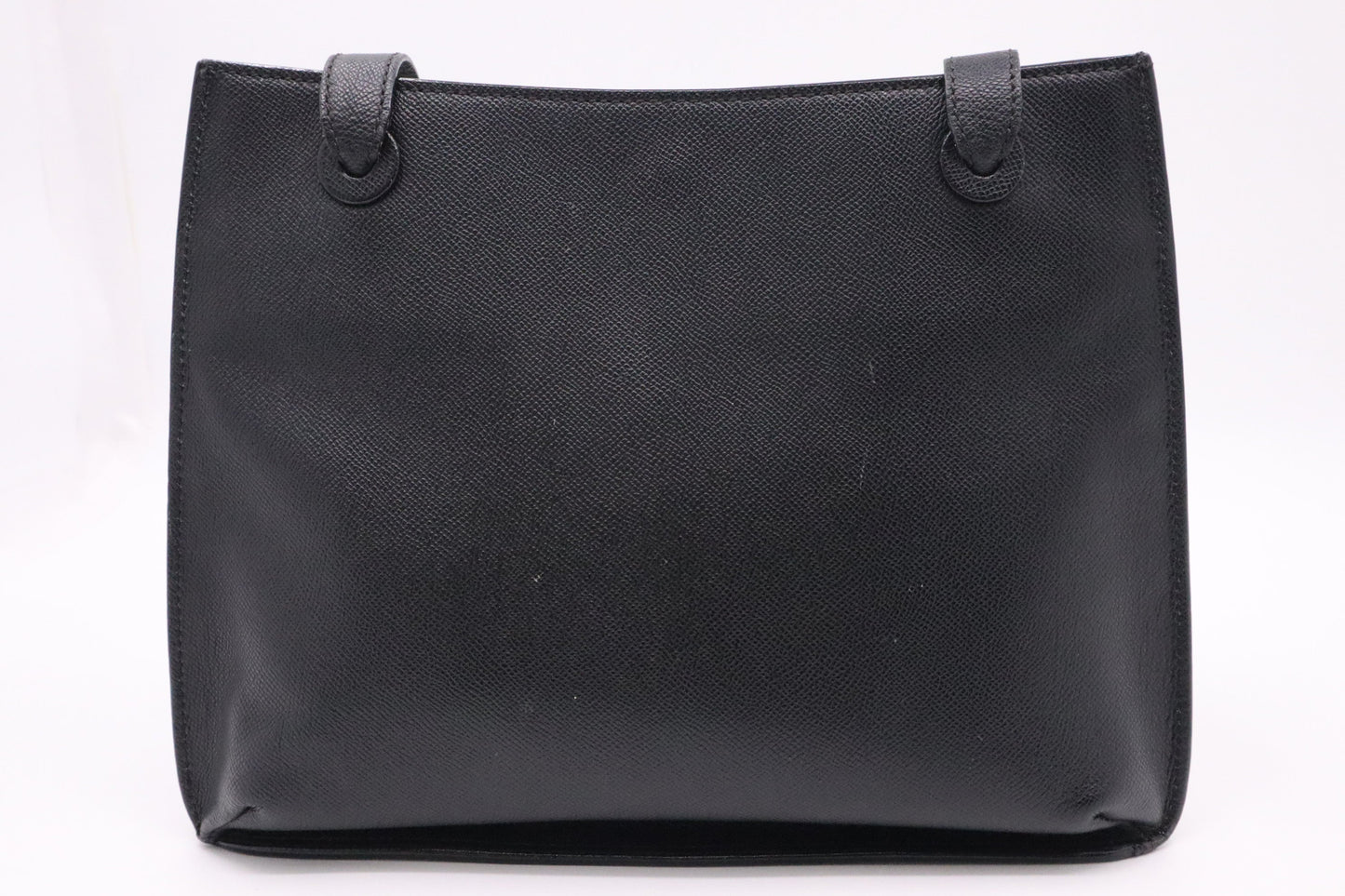 Chanel Logo Caviar Black Leather Shoulder Bag