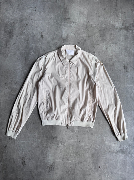 Prada Handbag 1990s Rib Detail Blouson Cream Medium
