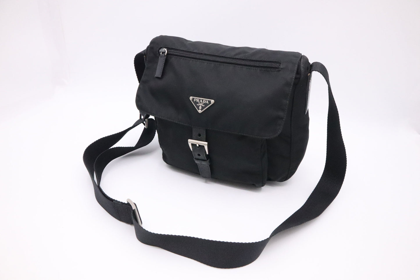 Prada Crossbody Bag In Nylon Black