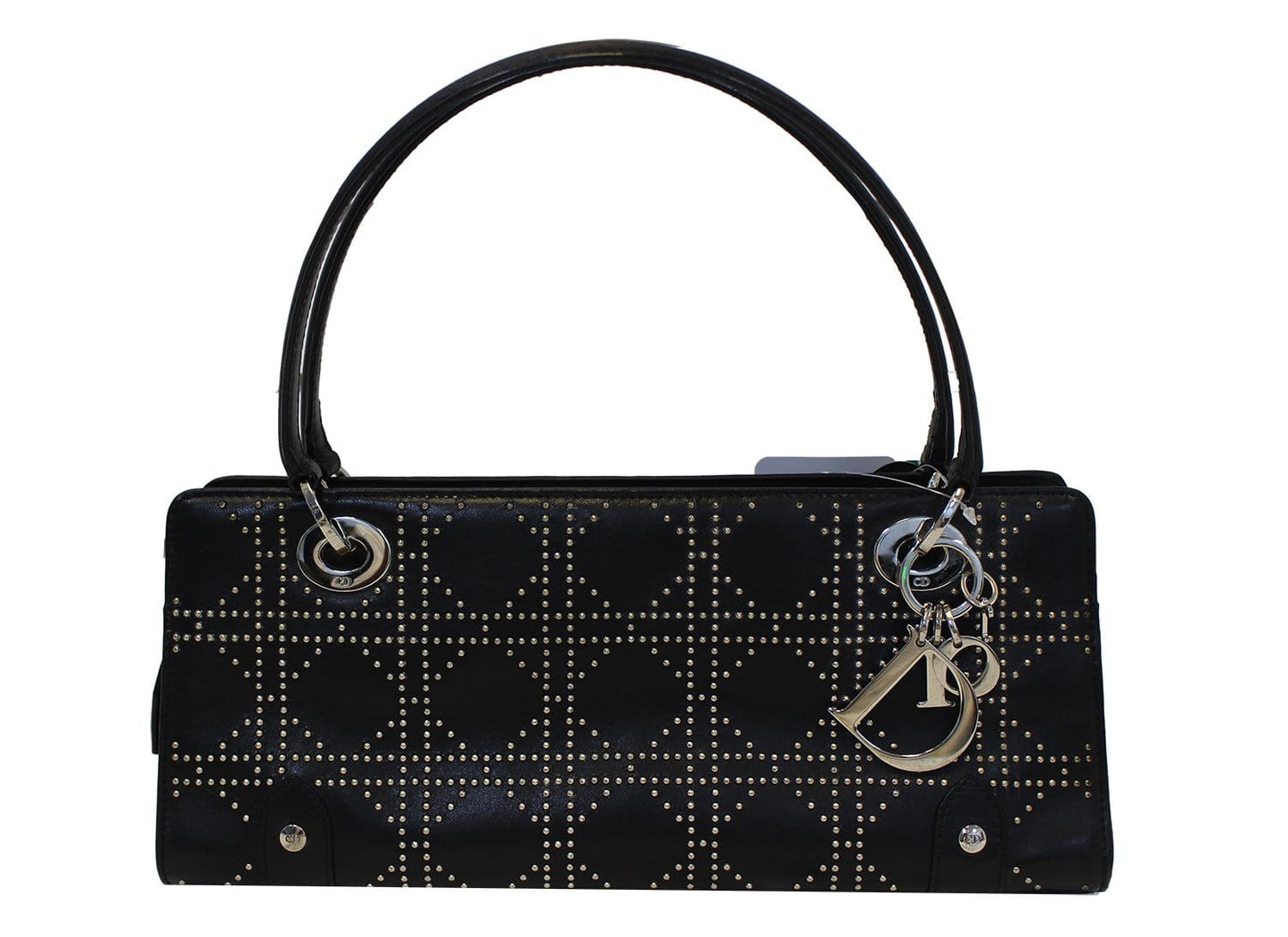 Dior Studded Lady Shoulder Bag Black
