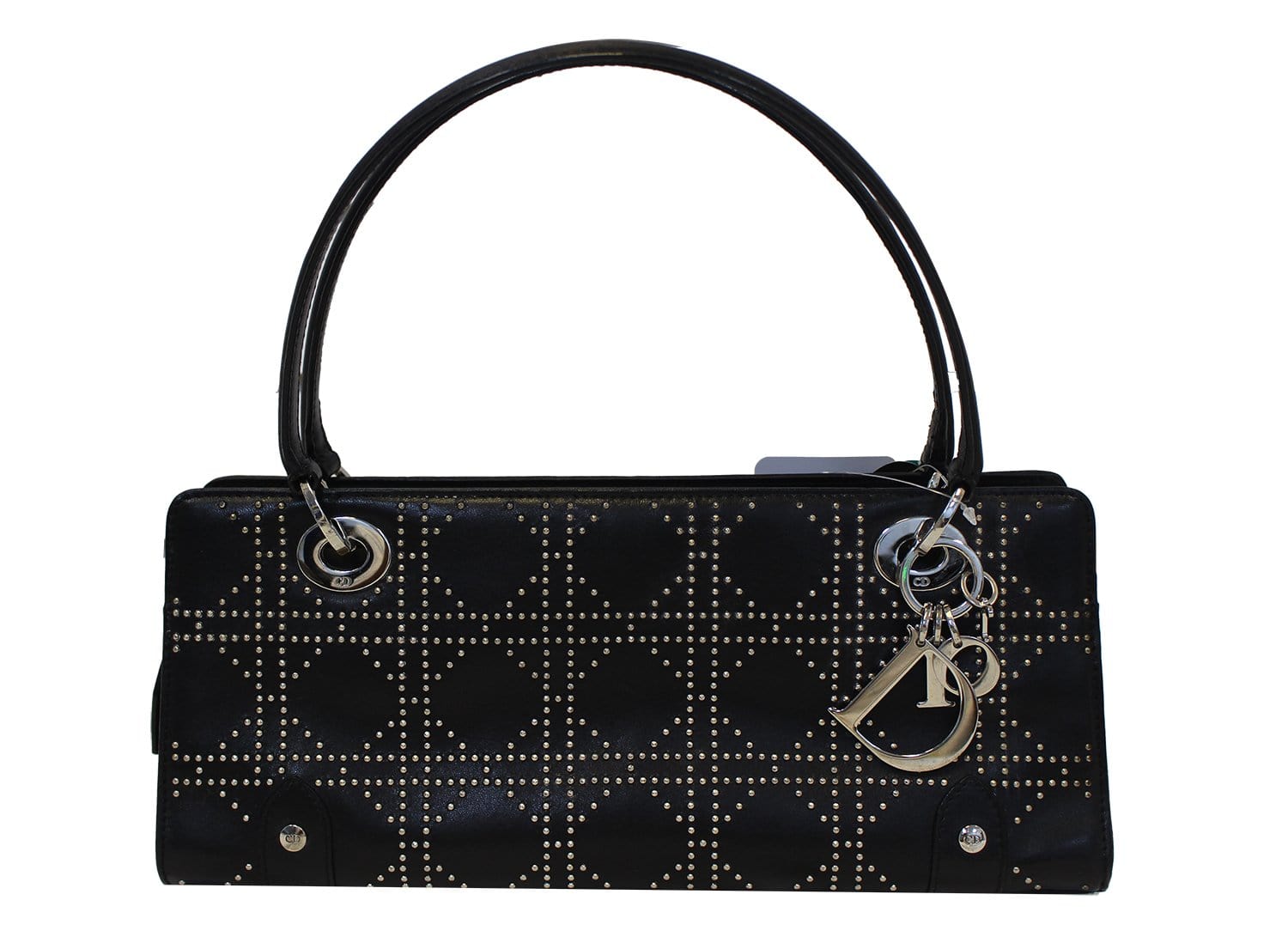 Dior Studded Lady Shoulder Bag Black
