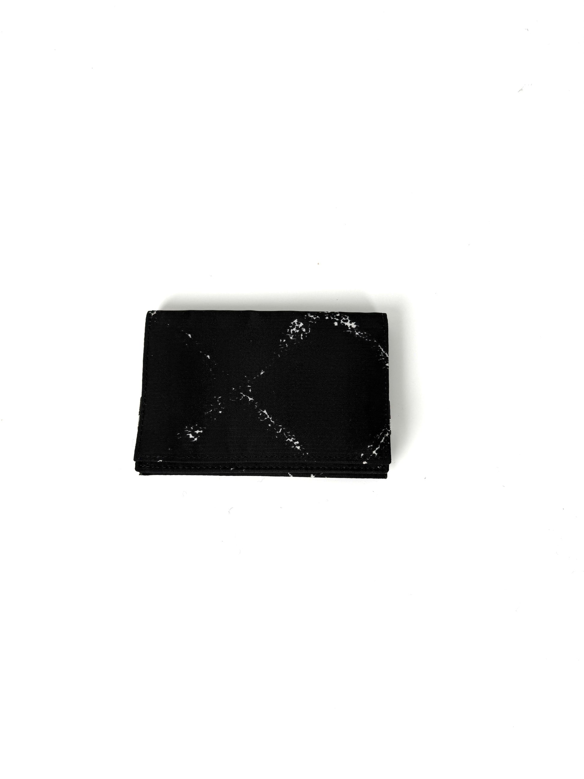 Chanel Nylon Black White Small Card Case Handbag