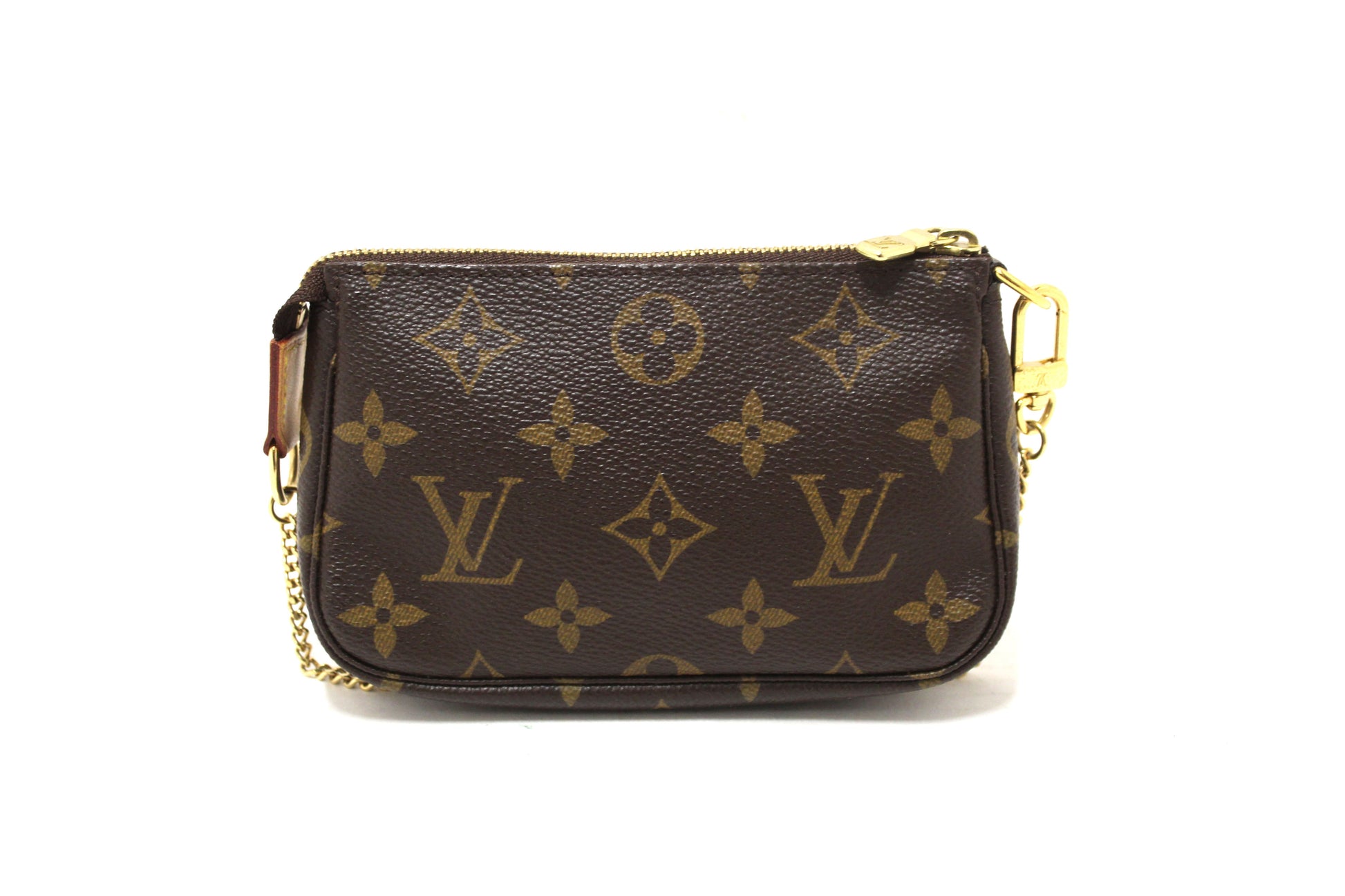 Louis Vuitton Classic Monogram Canvas Mini Pochette Clutch Bag