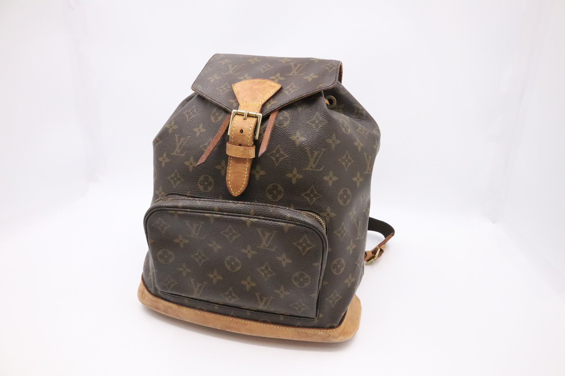 Louis Vuitton Montsouris GM Monogram Canvas Handbag Canvas 3