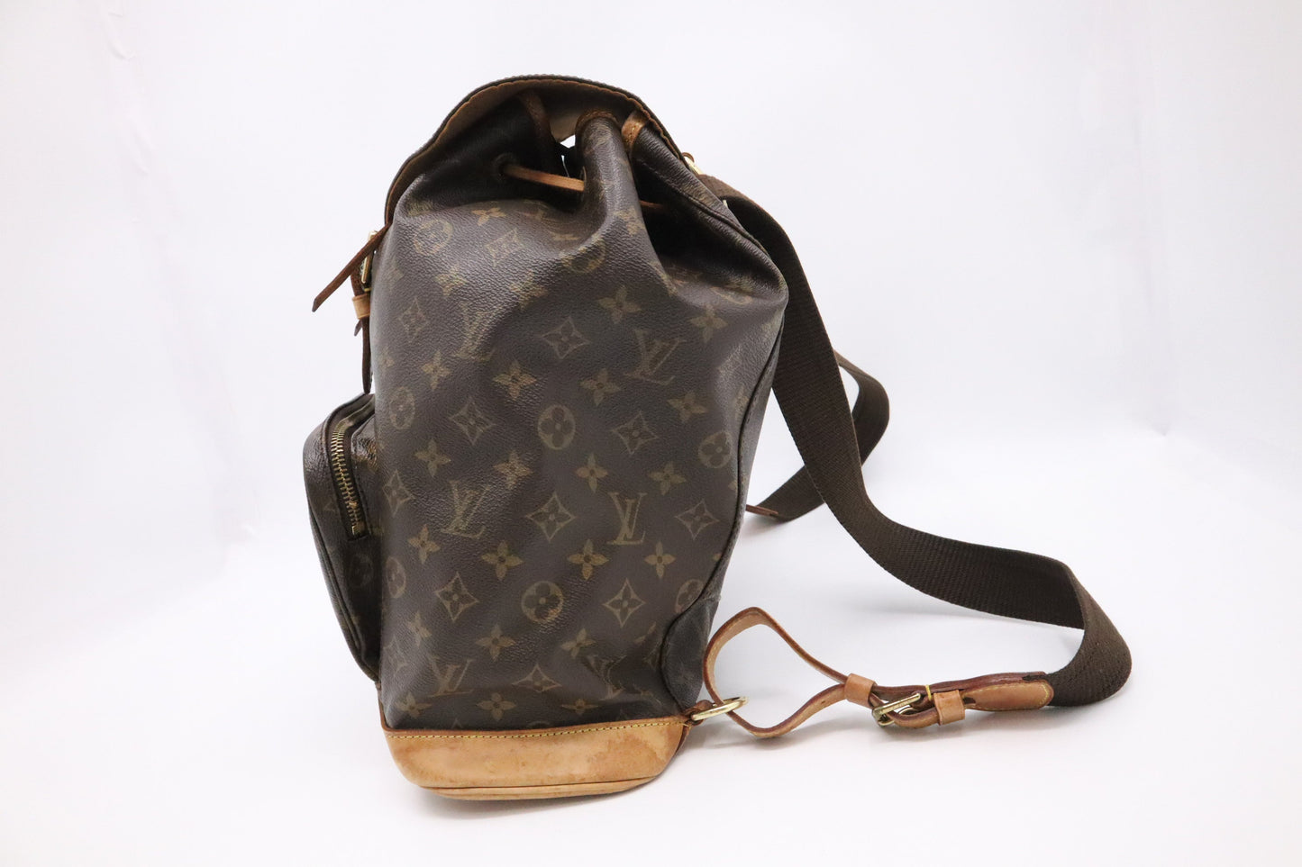 Louis Vuitton Montsouris GM Monogram Canvas Handbag Canvas 3