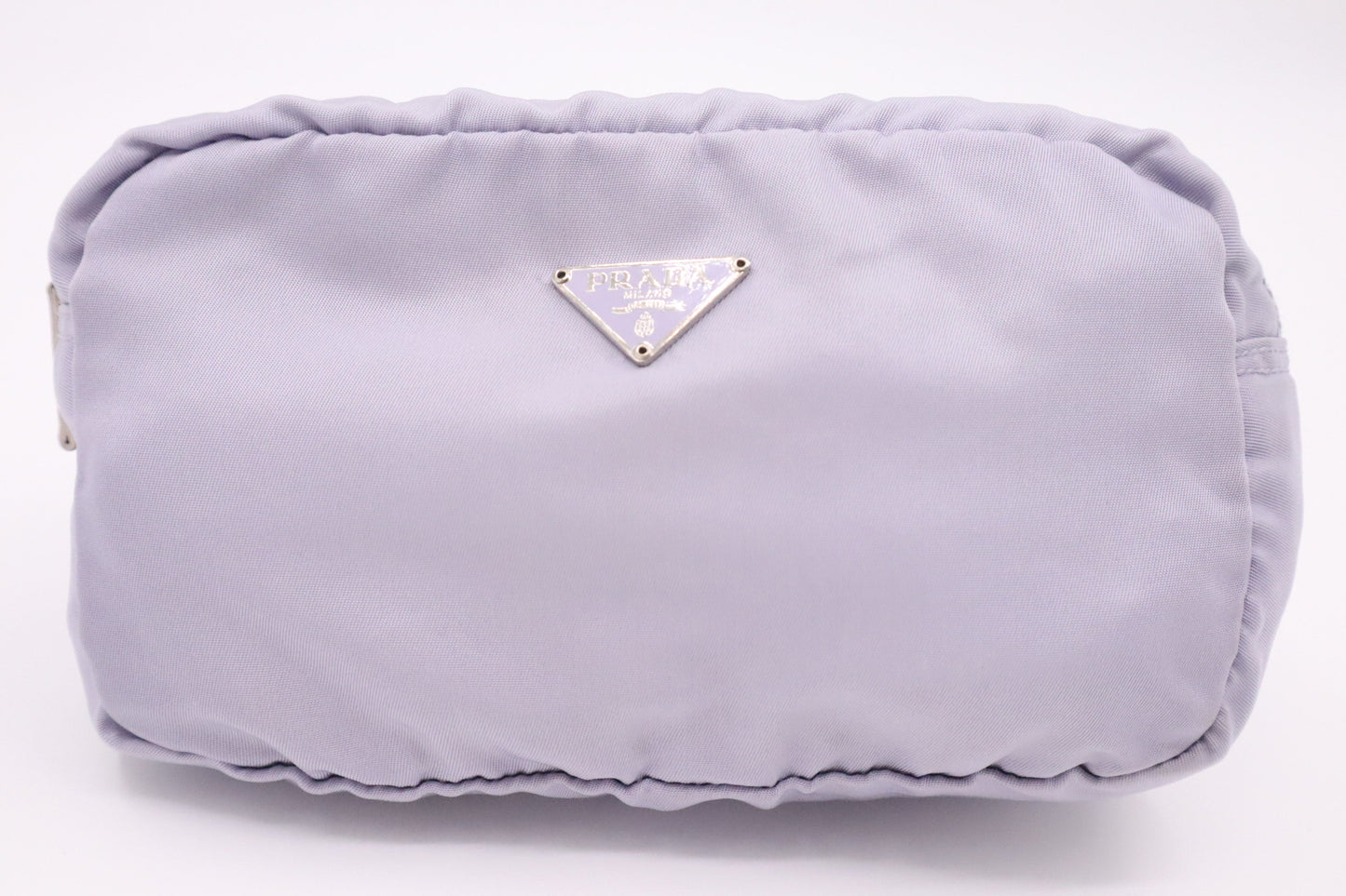 Prada Pouch In Lilac Handbag Nylon Travel Bag