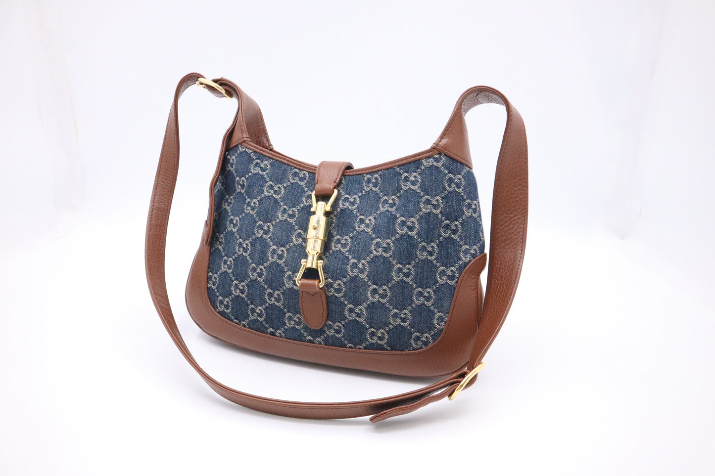 Gucci Jackie In Shoulder Bag Canvas Denim