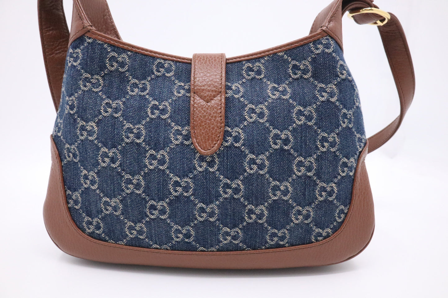 Gucci Jackie In Shoulder Bag Canvas Denim