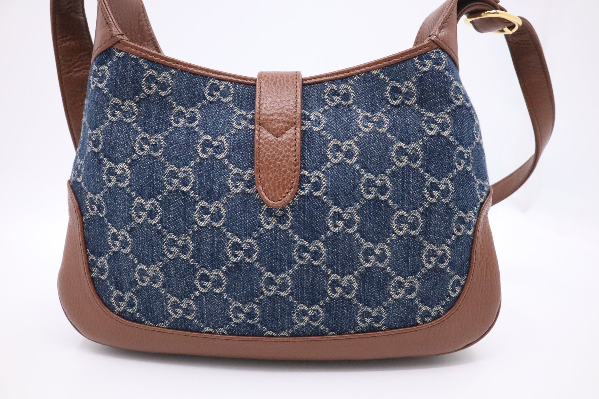 Gucci Jackie In Shoulder Bag Canvas Denim
