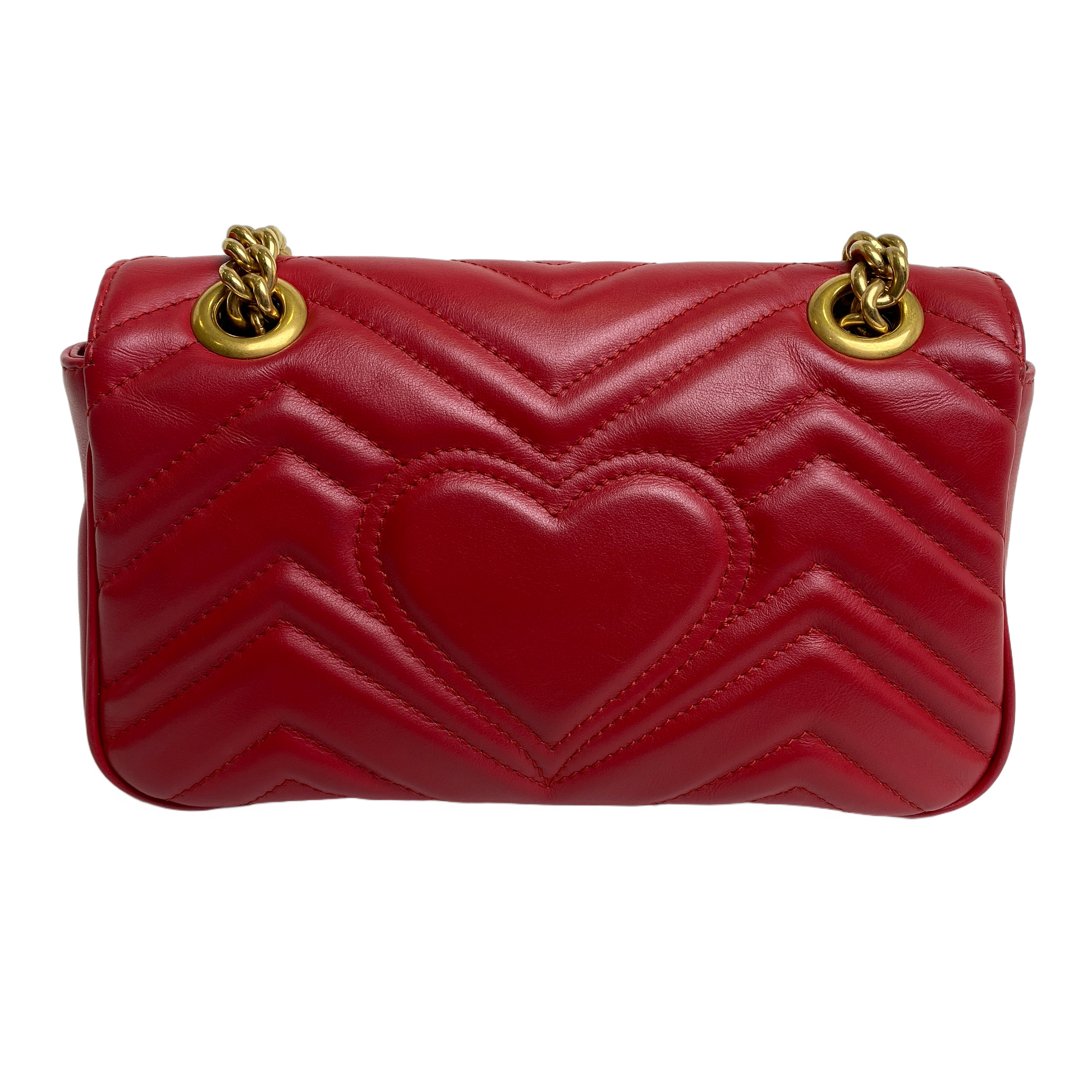 Gucci Marmont Handbag Red Mini Travel Bag Mini Red