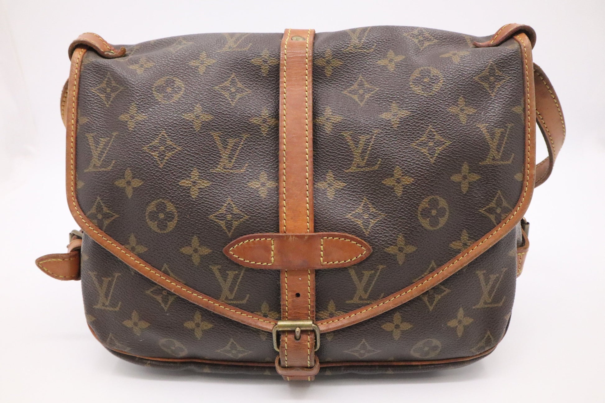 Louis Vuitton Saumur 30 Monogram Canvas Handbag Monogram Canvas