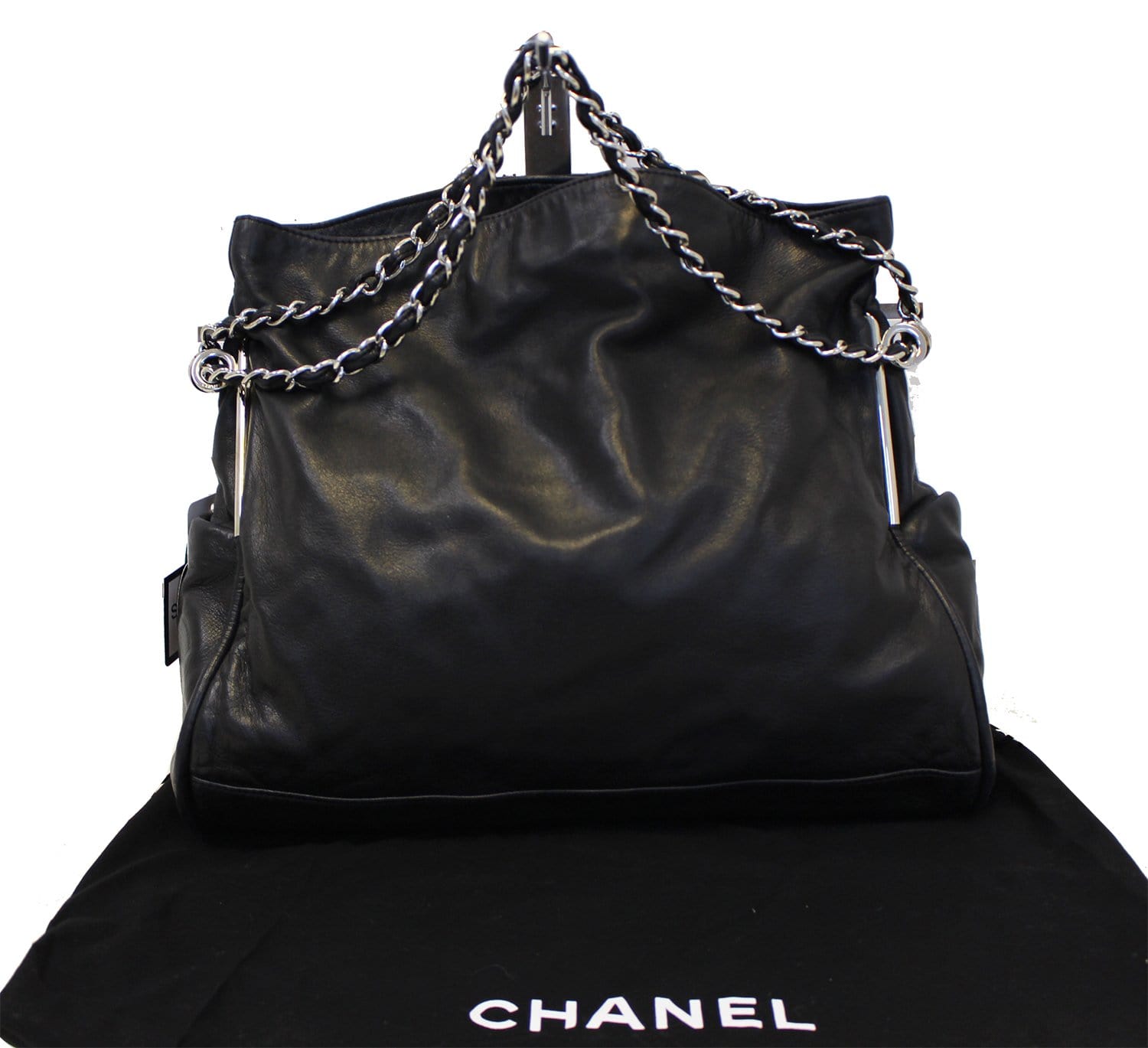 Chanel Ultimate Soft Hobo Leather Black Travel Bag Leather Bag