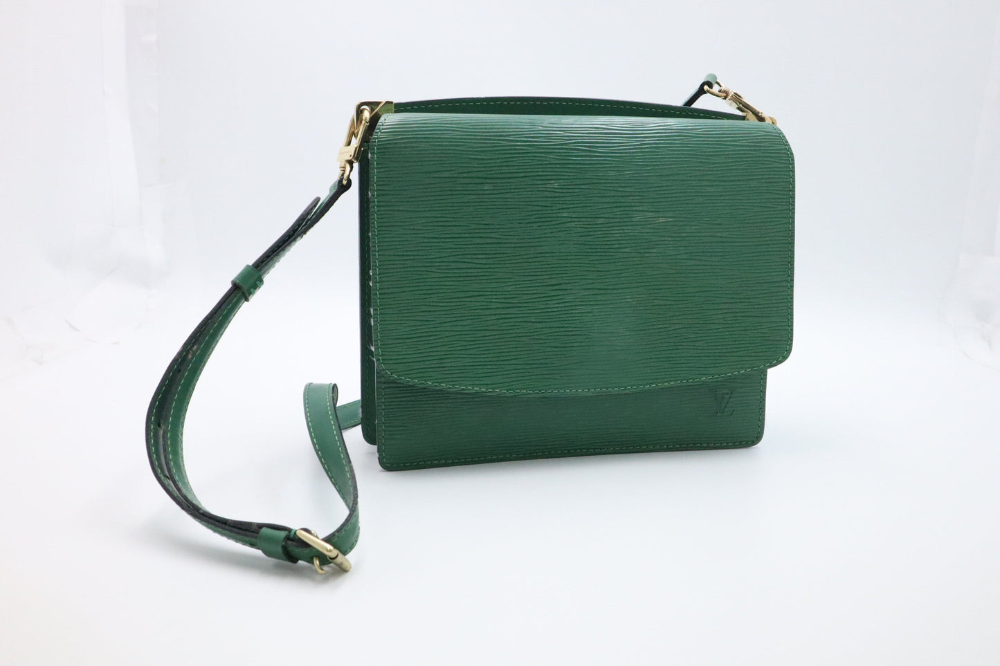 Louis Vuitton Grenelle Epi Leather Green Handbag