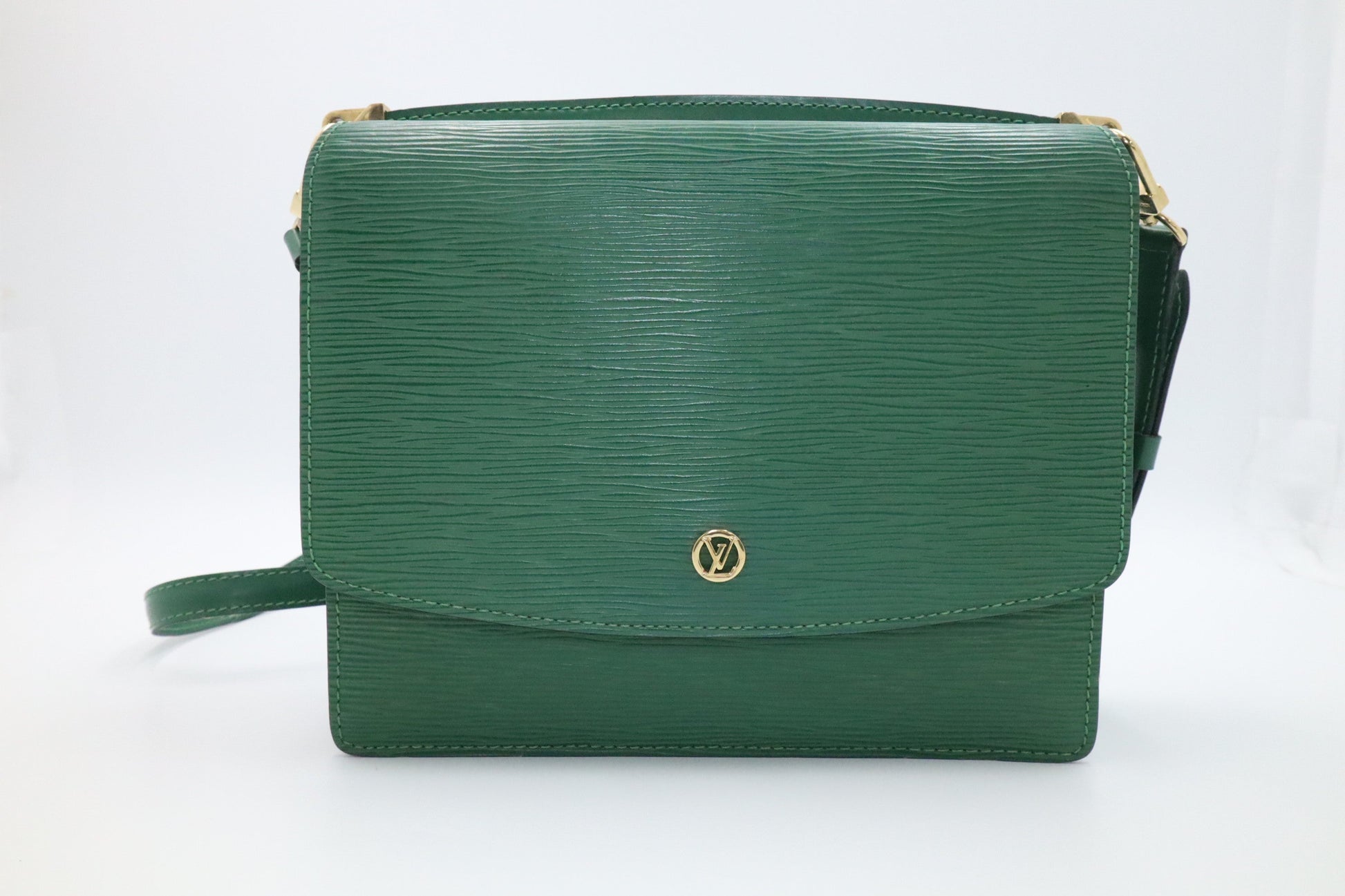 Louis Vuitton Grenelle Epi Leather Green Handbag