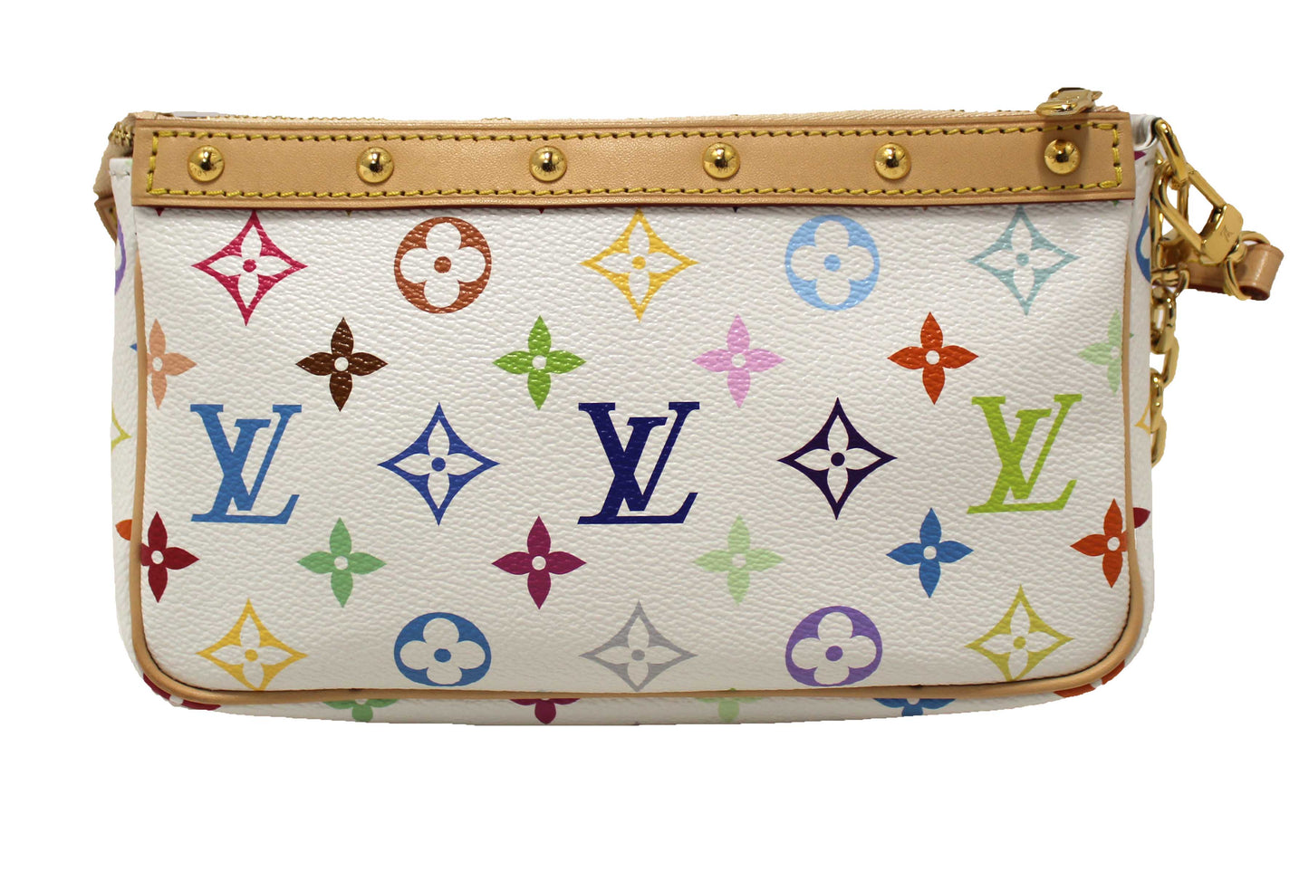 Louis Vuitton White Multicolor Monogram LV x TM Pochette Accessoires