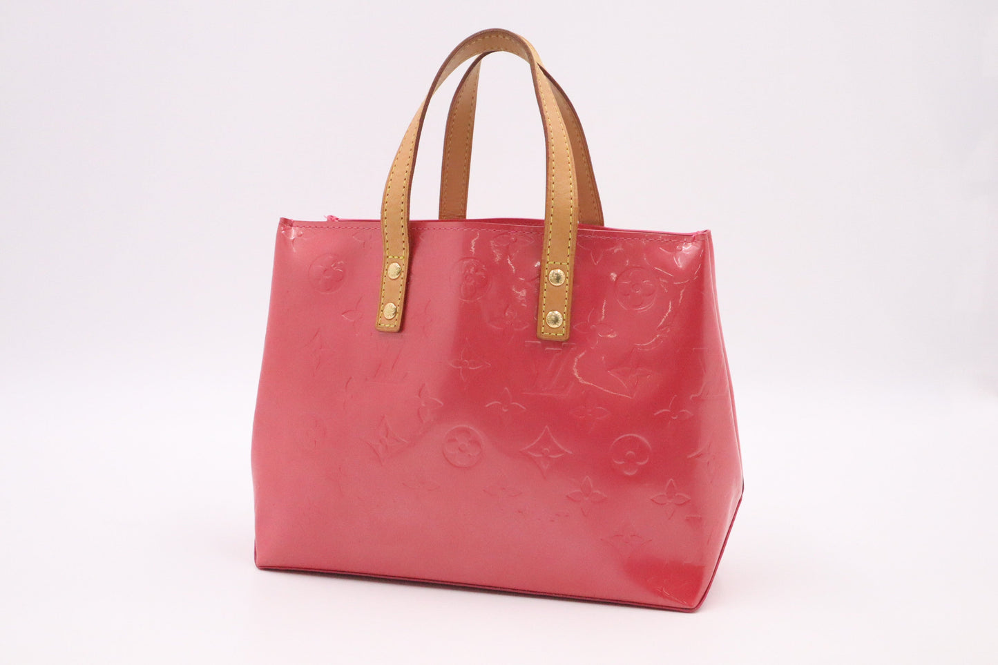 Louis Vuitton Reade Framboise PM Leather Vernis Handbag