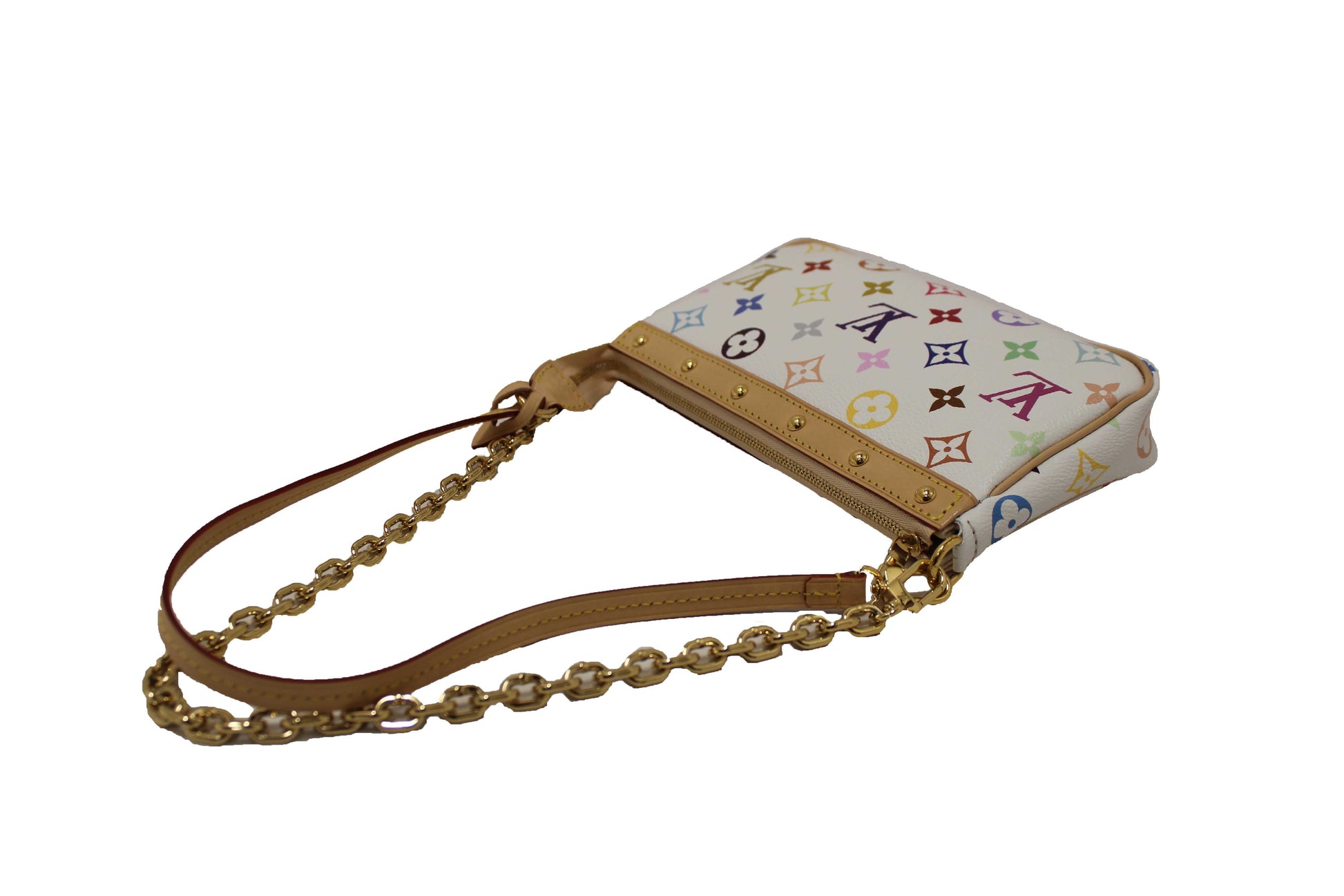 Louis Vuitton White Multicolor Monogram LV x TM Pochette Accessoires