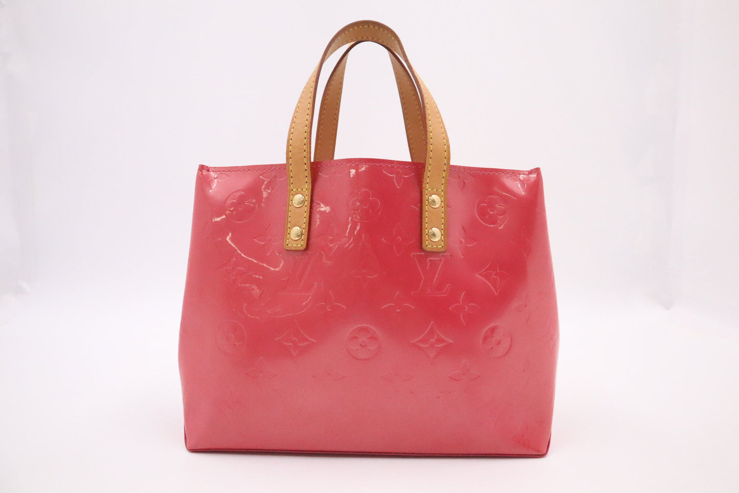 Louis Vuitton Reade Framboise PM Leather Vernis Handbag