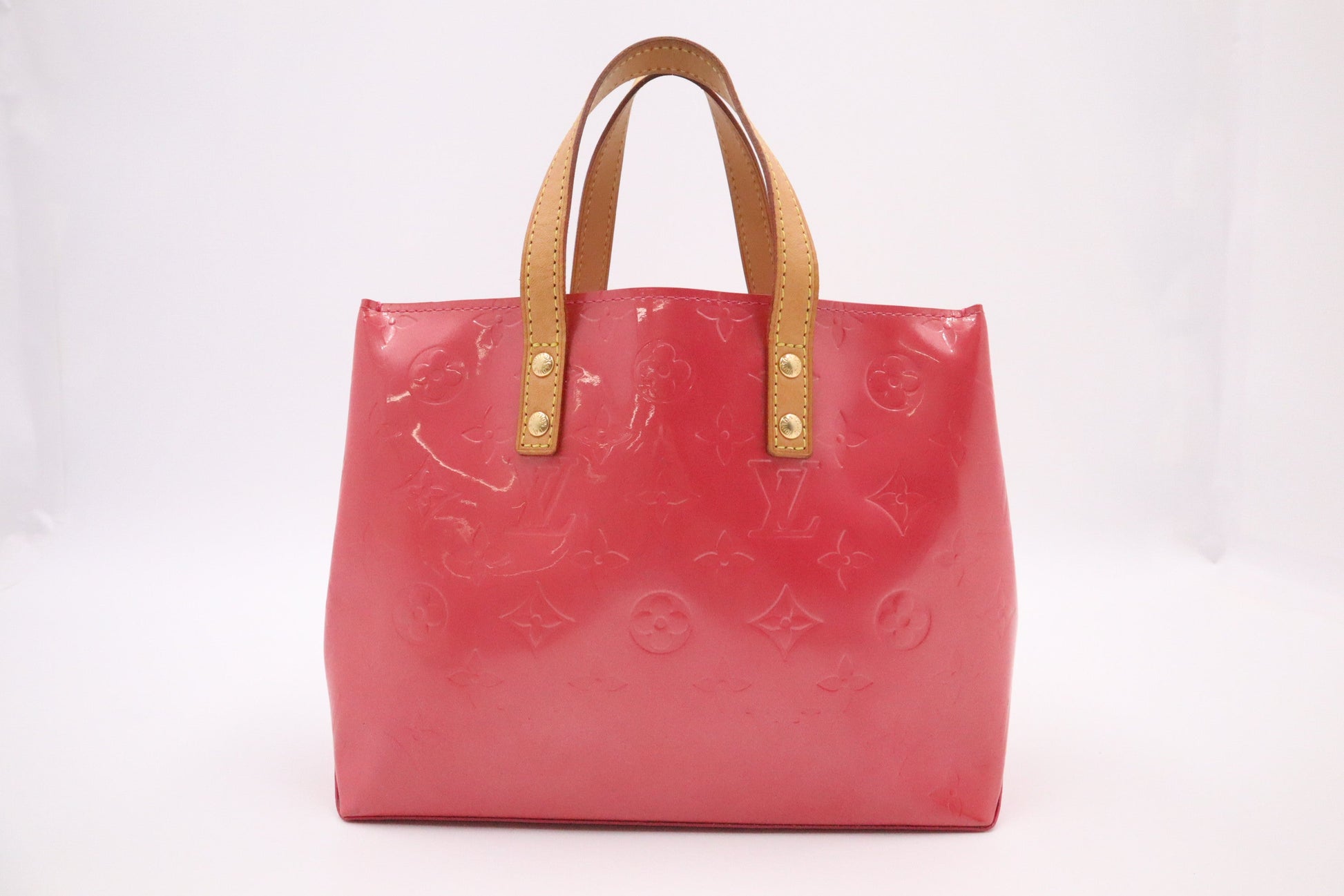 Louis Vuitton Reade Framboise PM Leather Vernis Handbag
