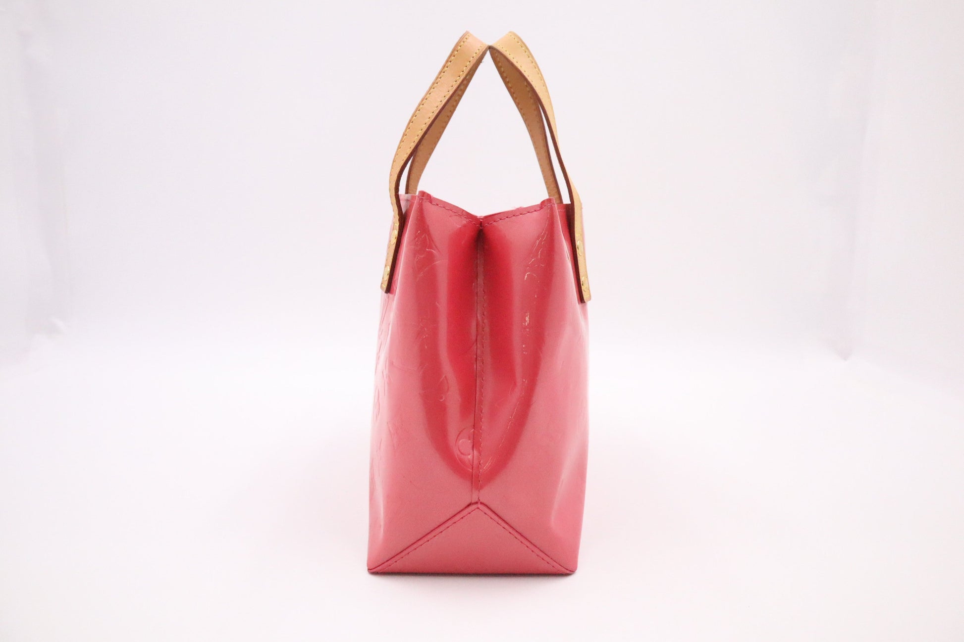 Louis Vuitton Reade Framboise PM Leather Vernis Handbag