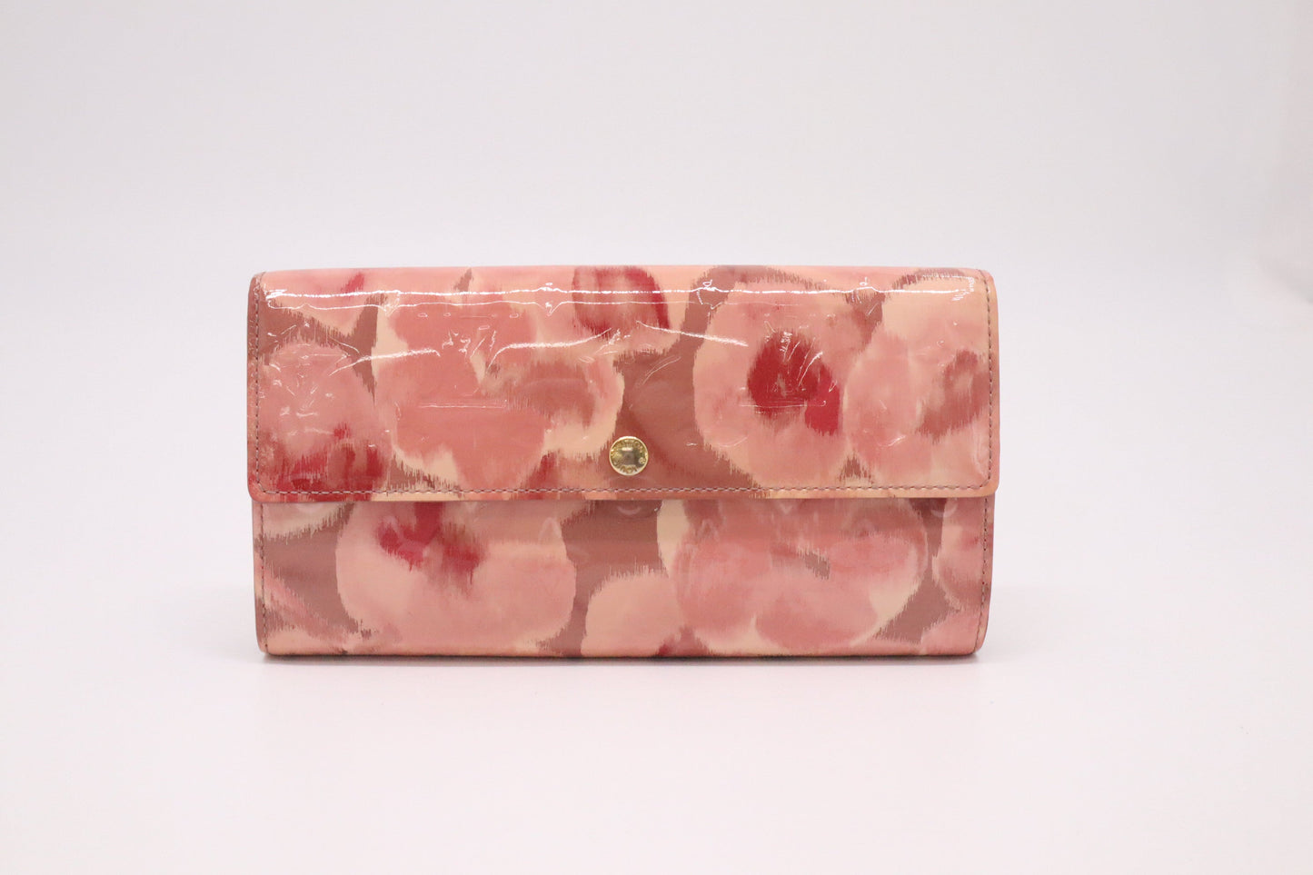 Louis Vuitton Sarah Rose Ikat Leather Vernis Wallet Case