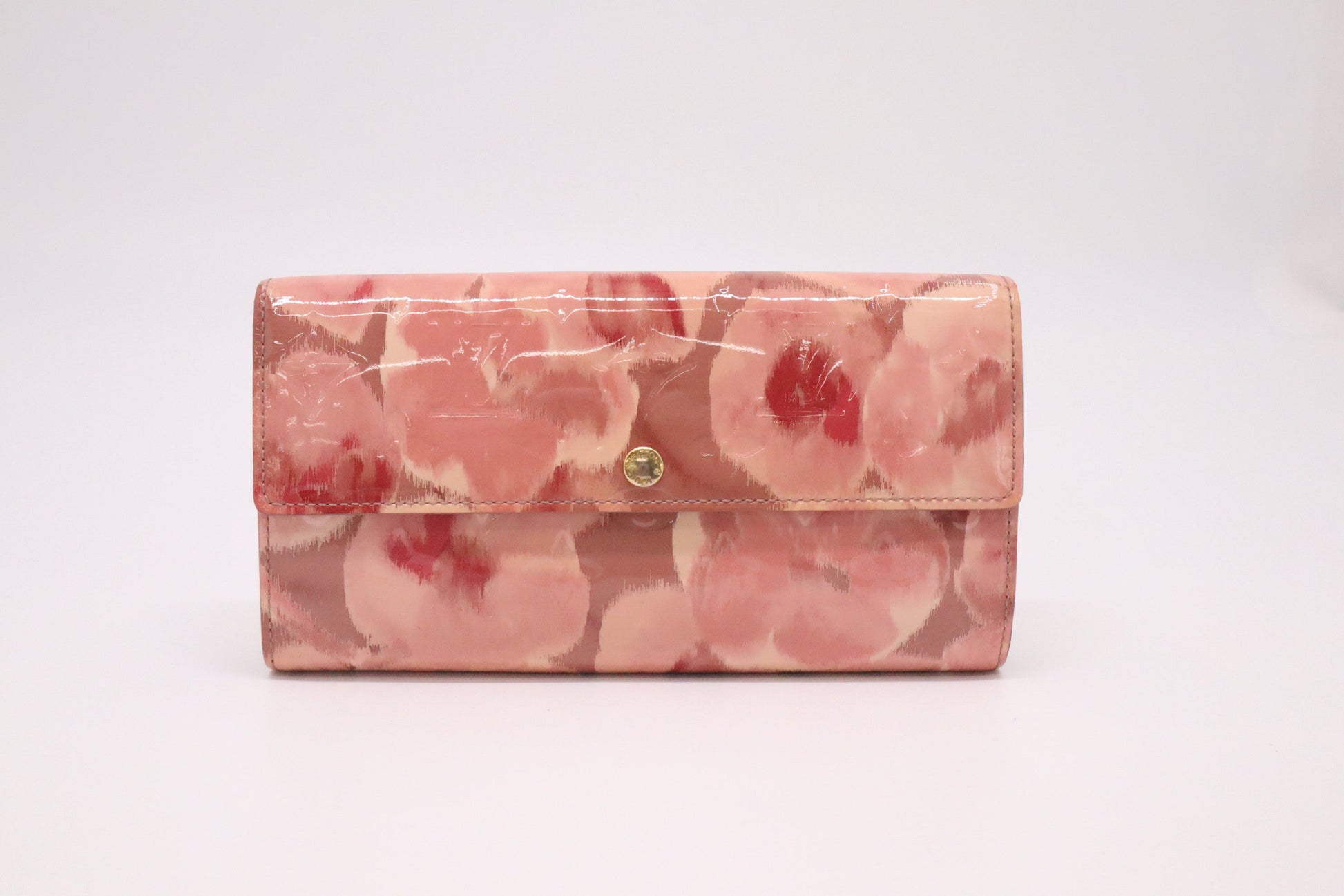 Louis Vuitton Sarah Rose Ikat Leather Vernis Wallet Case