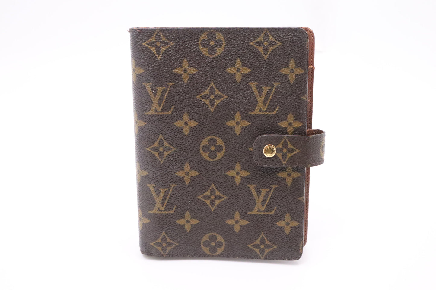 Louis Vuitton Agenda MM Monogram Canvas Handbag Canvas 1