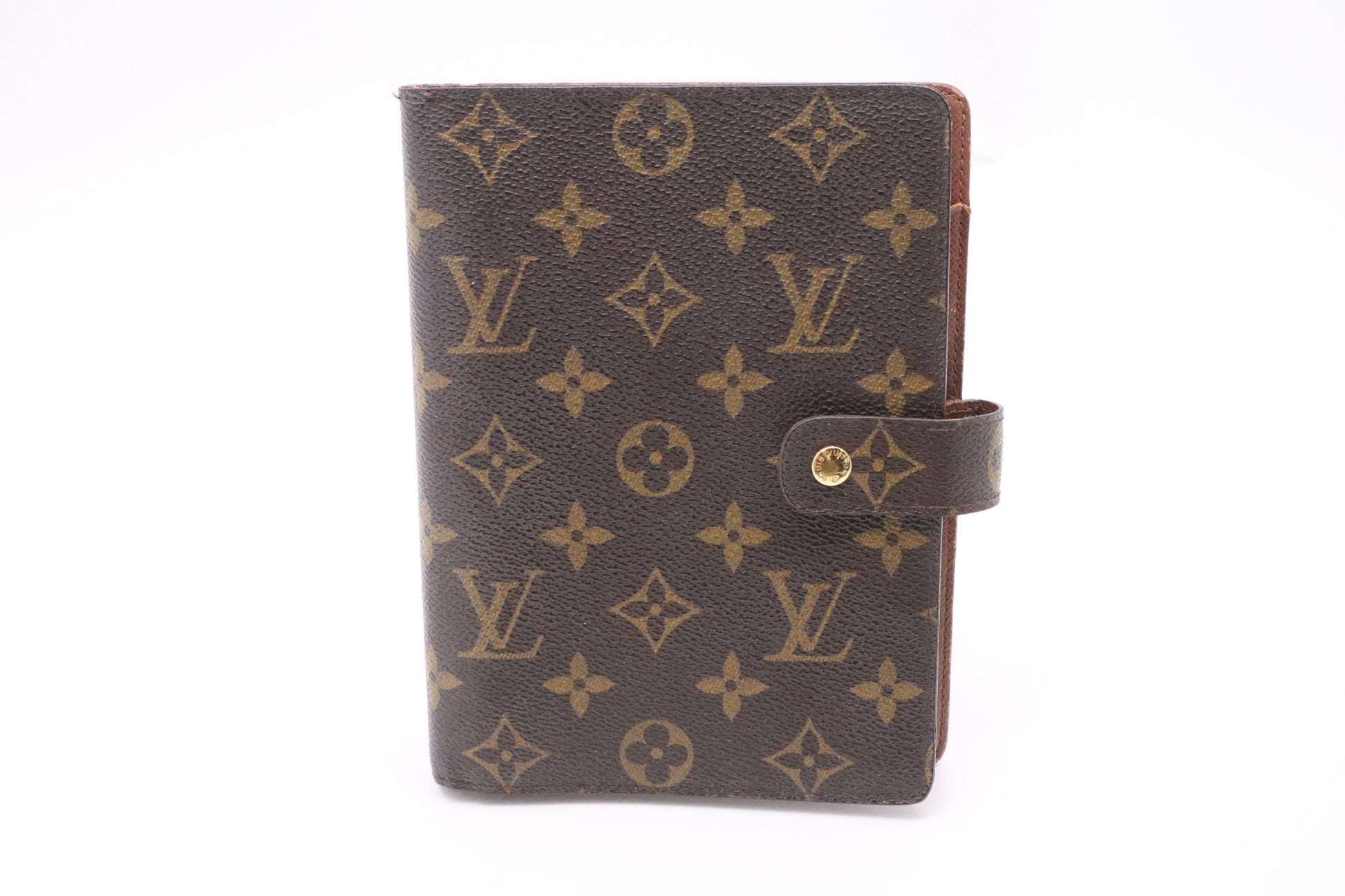 Louis Vuitton Agenda MM Monogram Canvas Handbag Canvas 1
