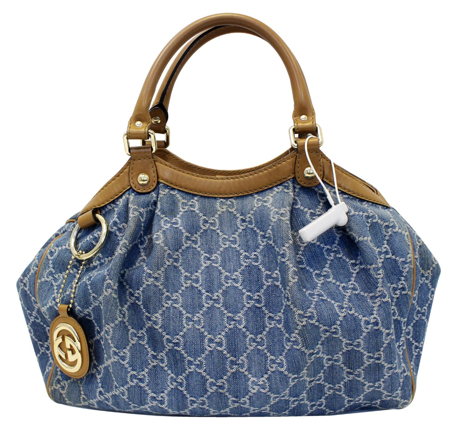 Gucci Sukey Tote Shoulder Bag Sukey Denim Blue