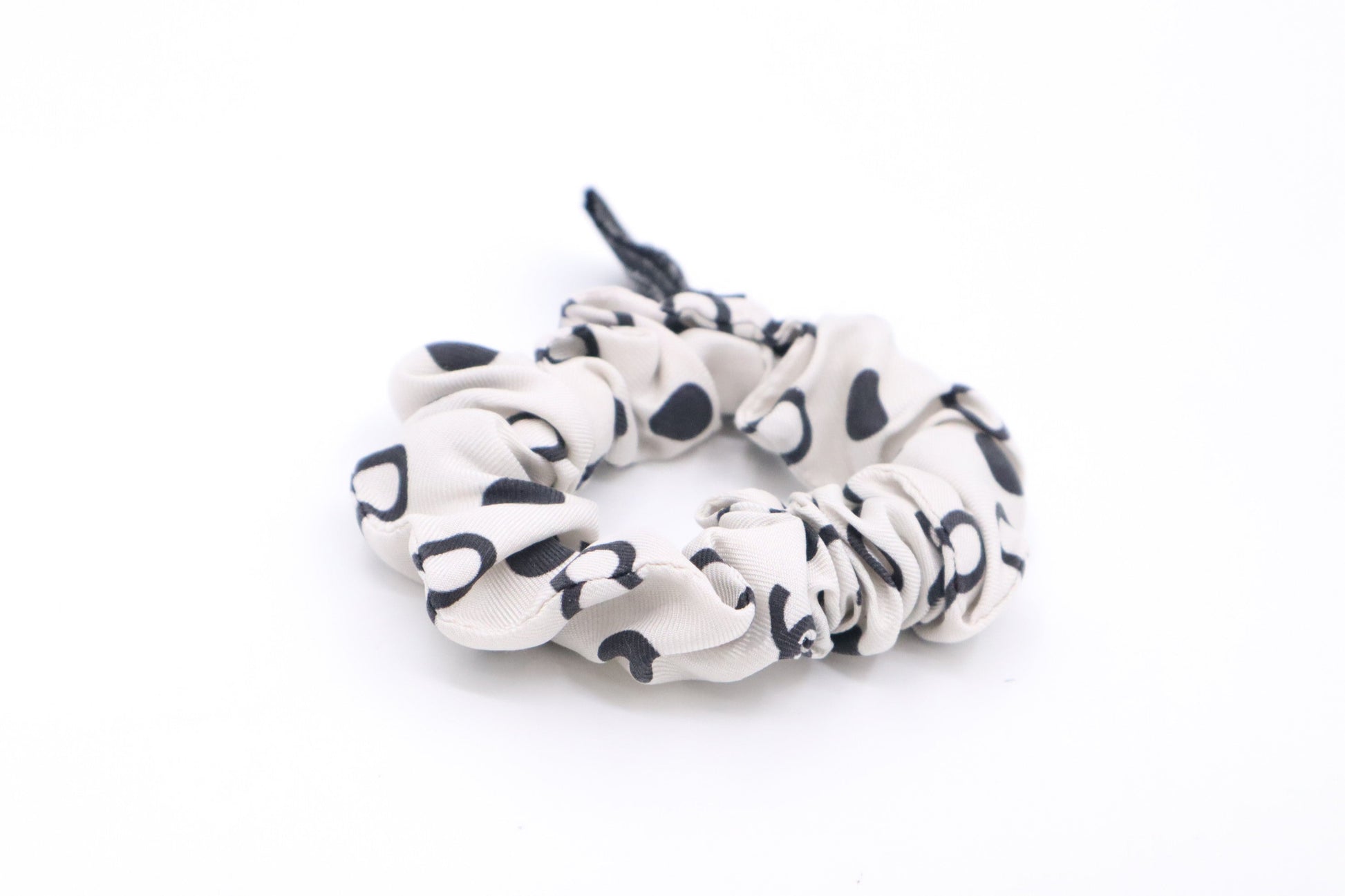 Chanel Scrunchie & Silk Black White Handbag
