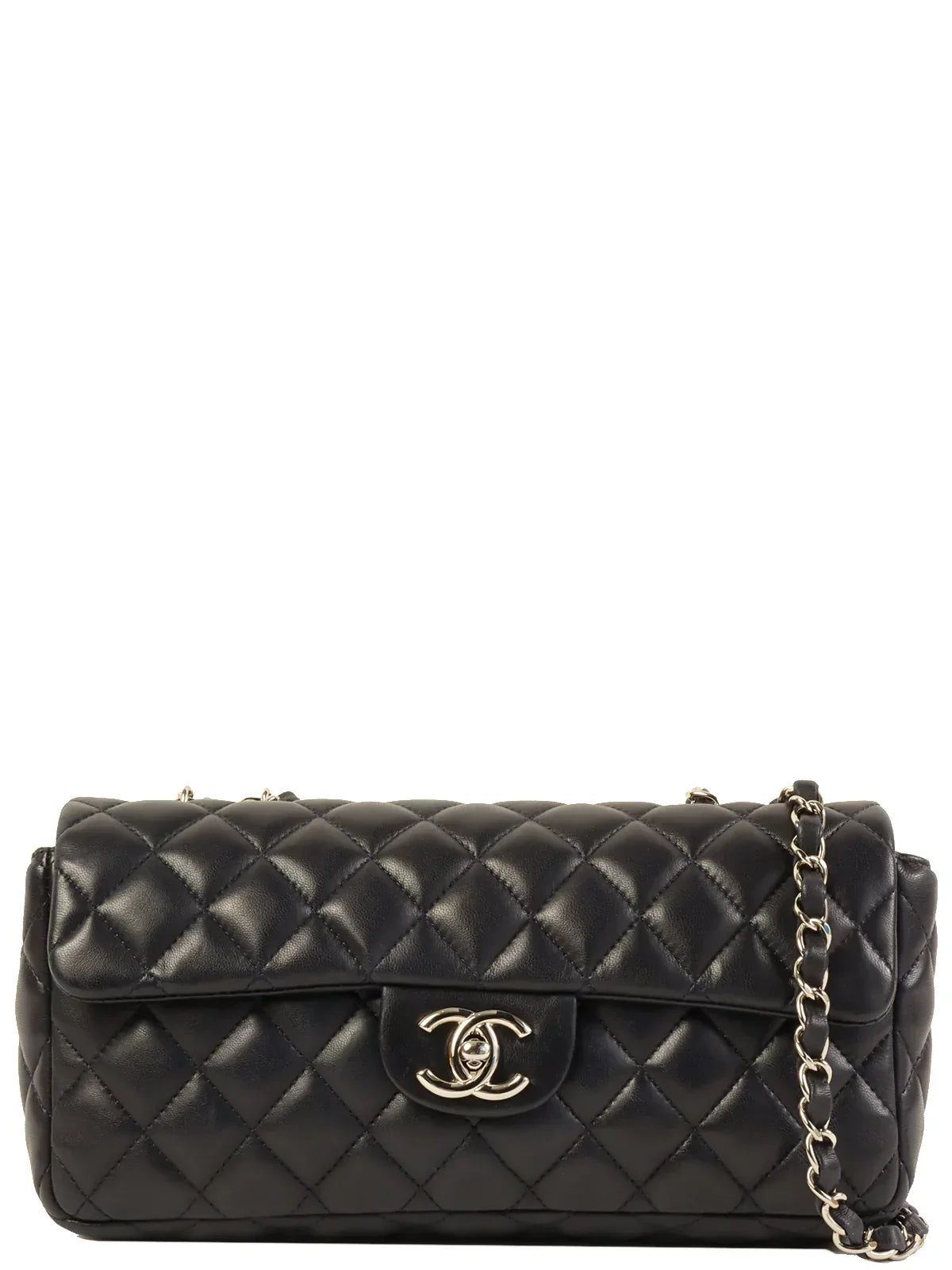 Chanel Around  Made East West Classic New Chain Bag Navy