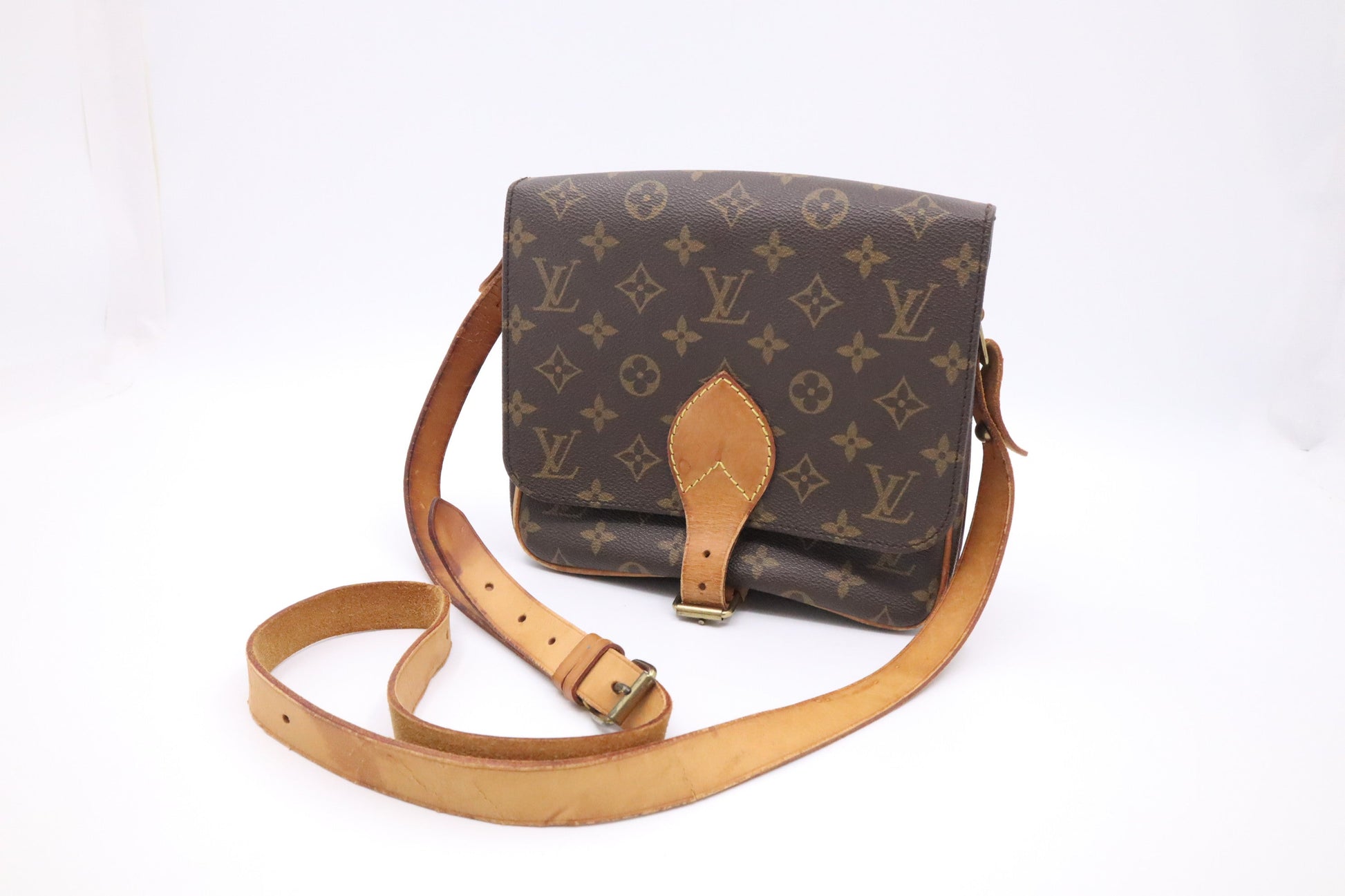 Louis Vuitton Cartouchiere MM Monogram Canvas Handbag